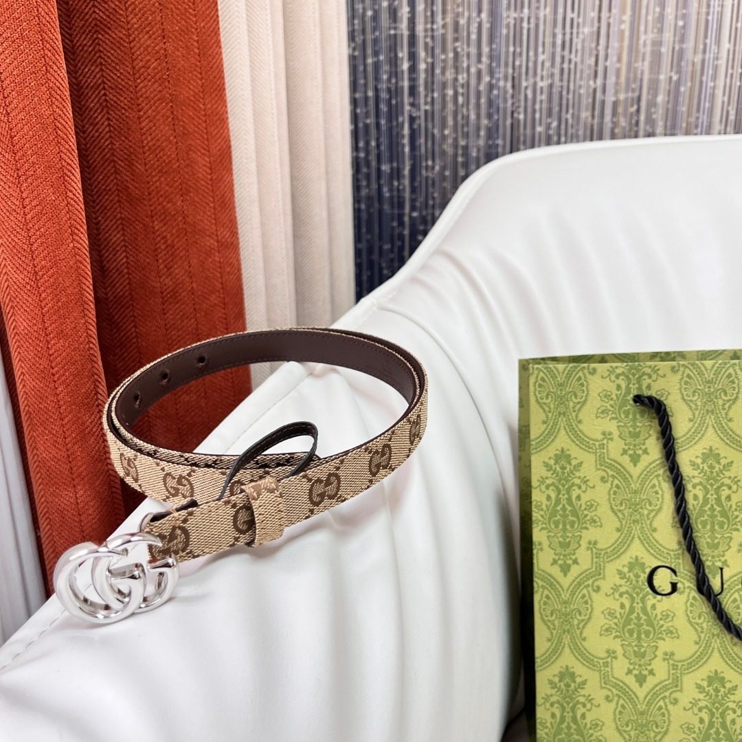 Gucci GG Monogram Canvas Belt