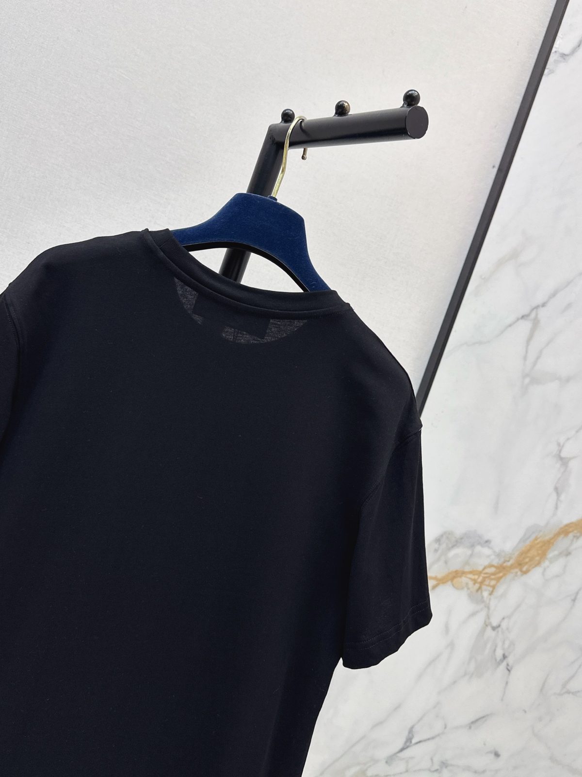 Louis Vuitton Ruffle Hem T-Shirt Black