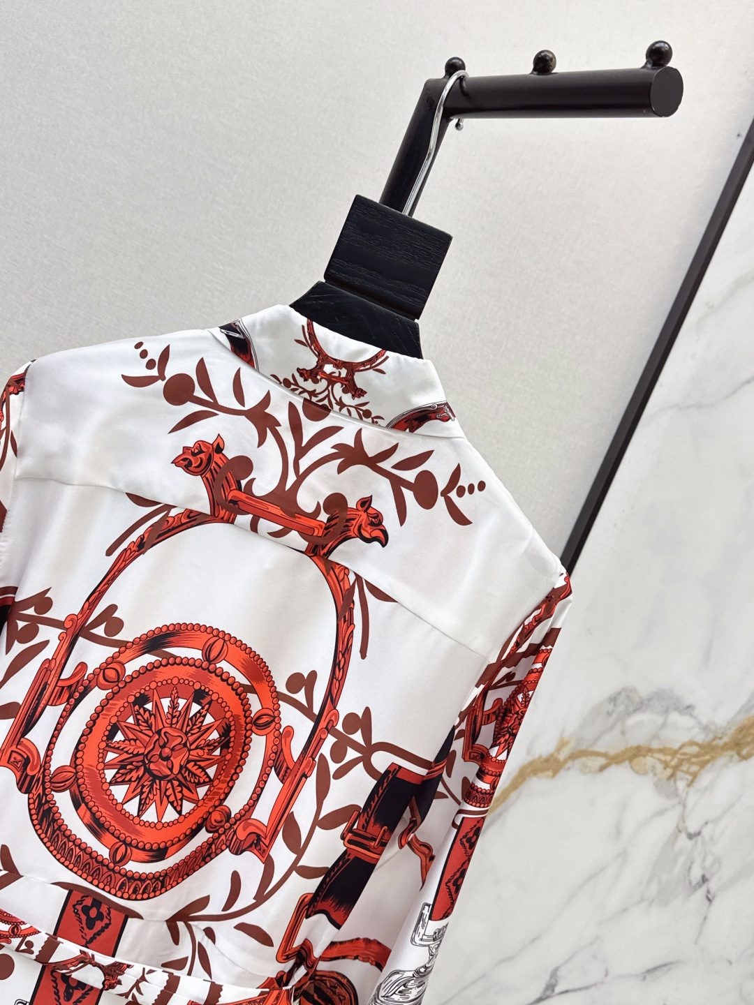 Versace Baroque Print Silk Shirt Dress