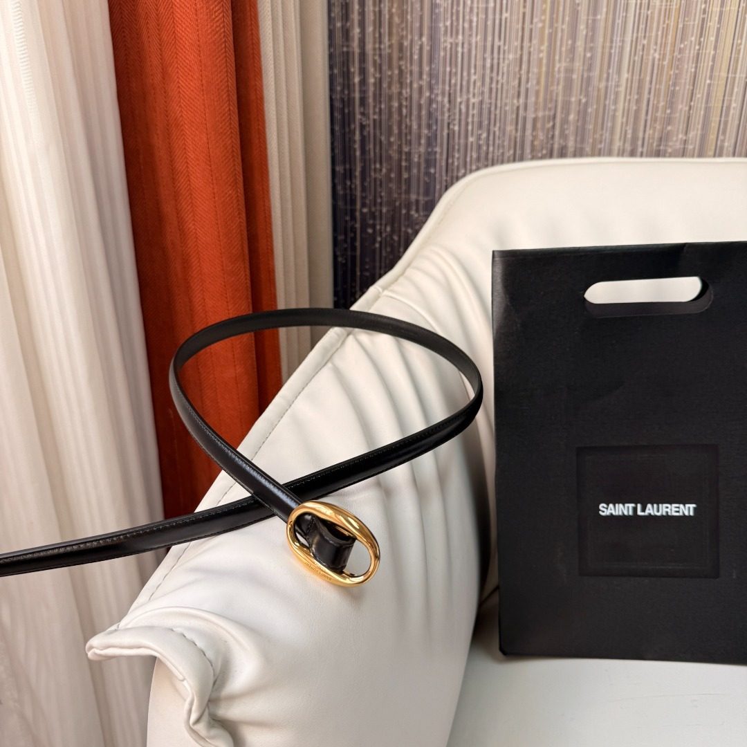 Saint Laurent Black Leather Shoulder Bag