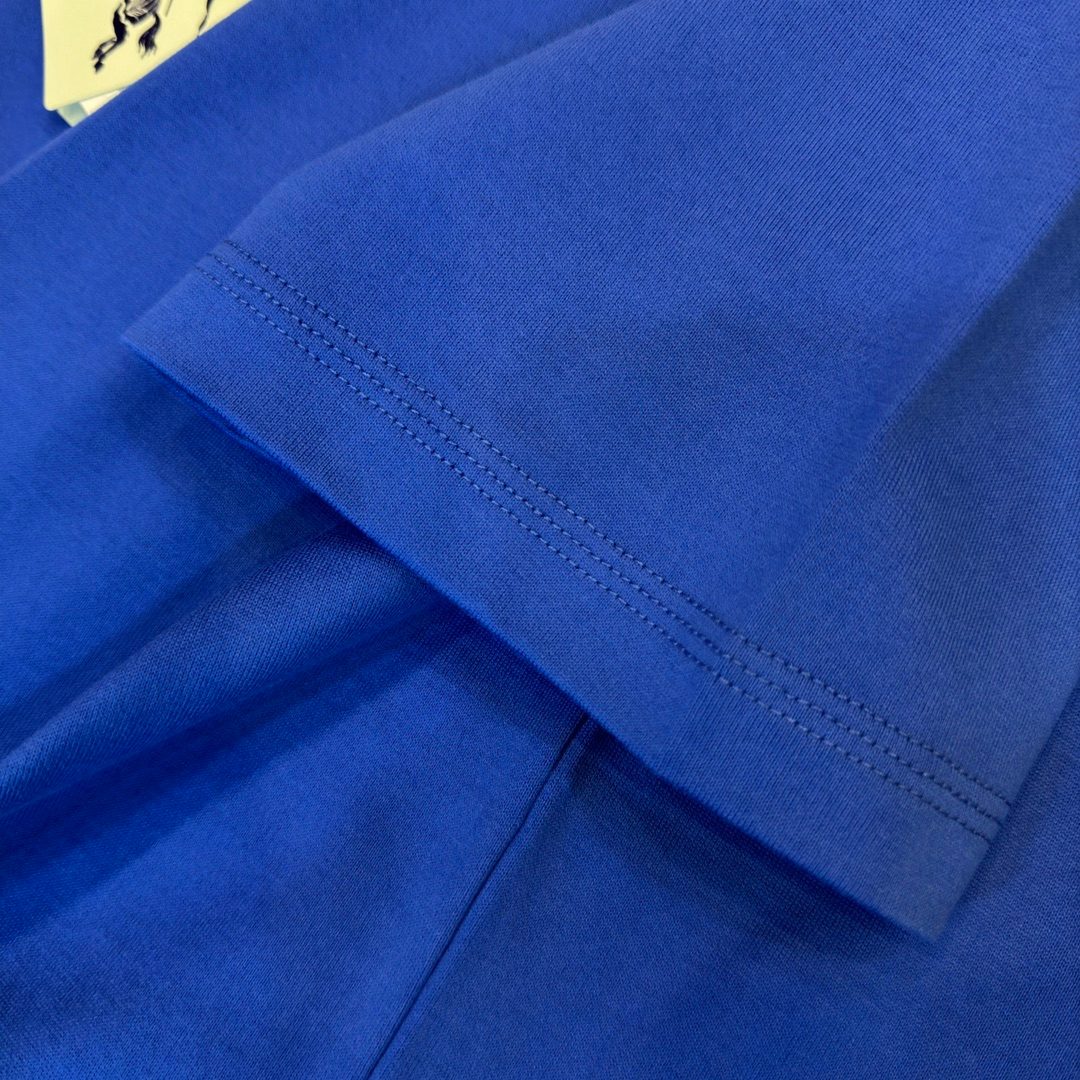 Burberry Blue Crewneck T-Shirt