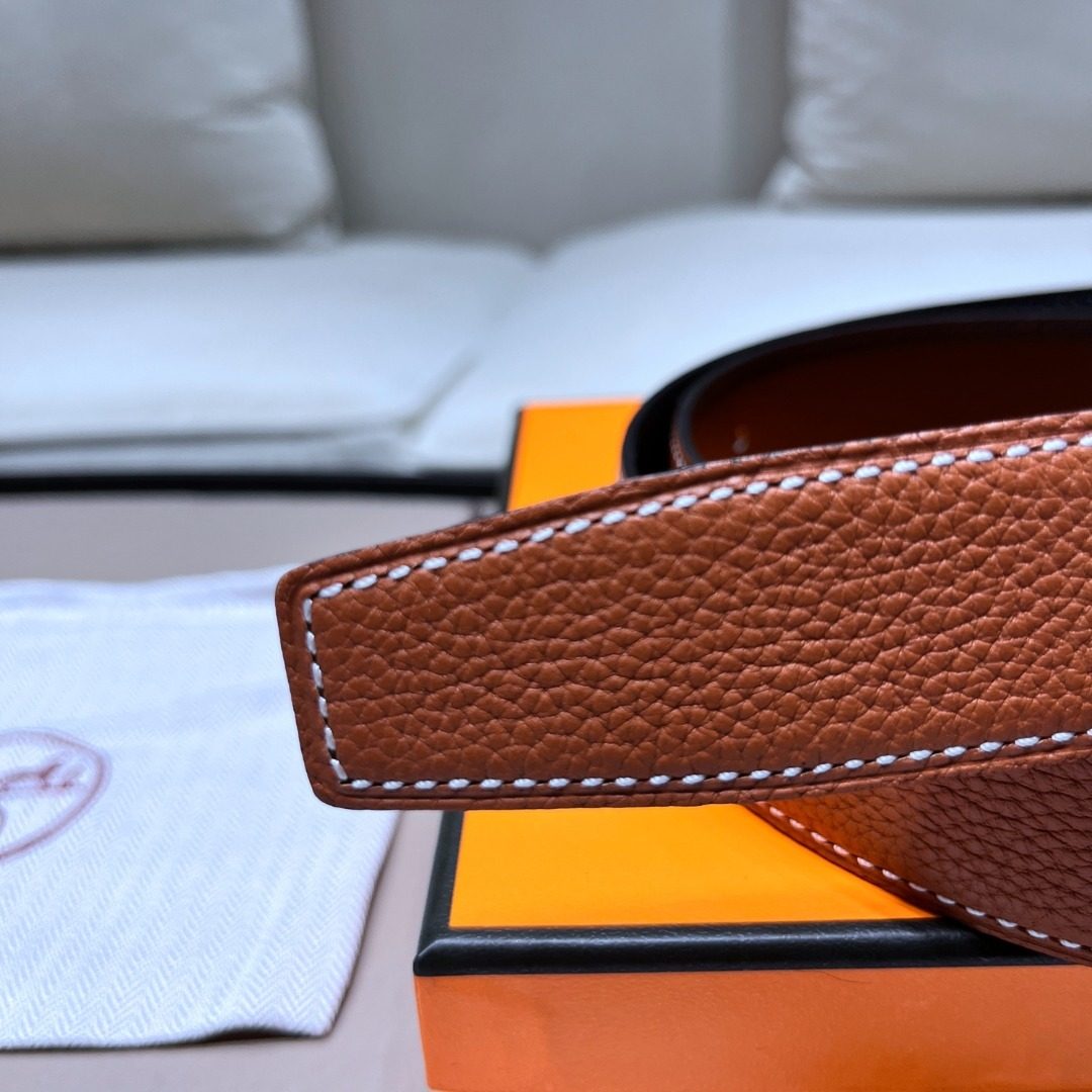 Hermès Anchor Buckle Leather Belt