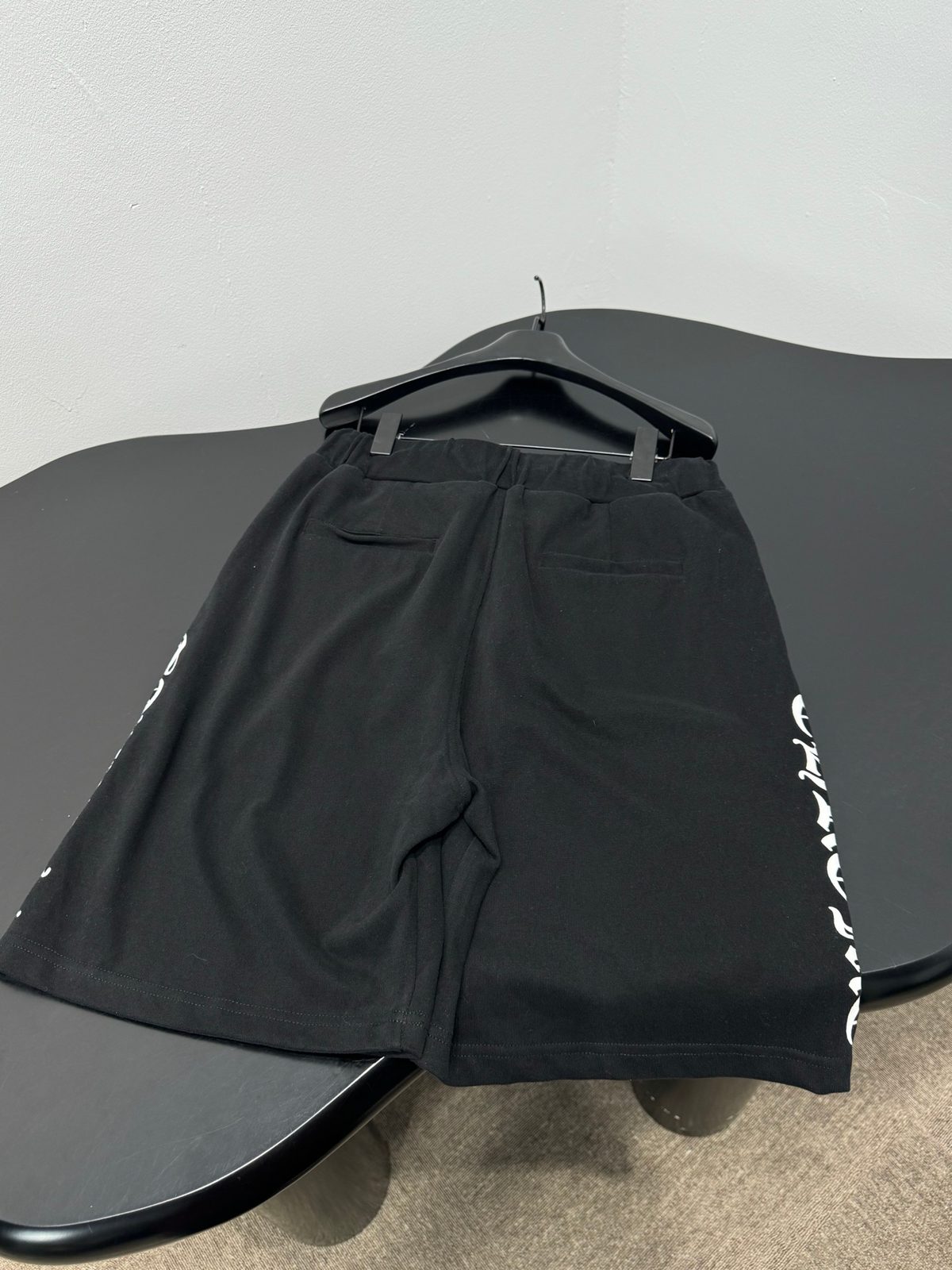 Chrome Hearts Black Logo Shorts