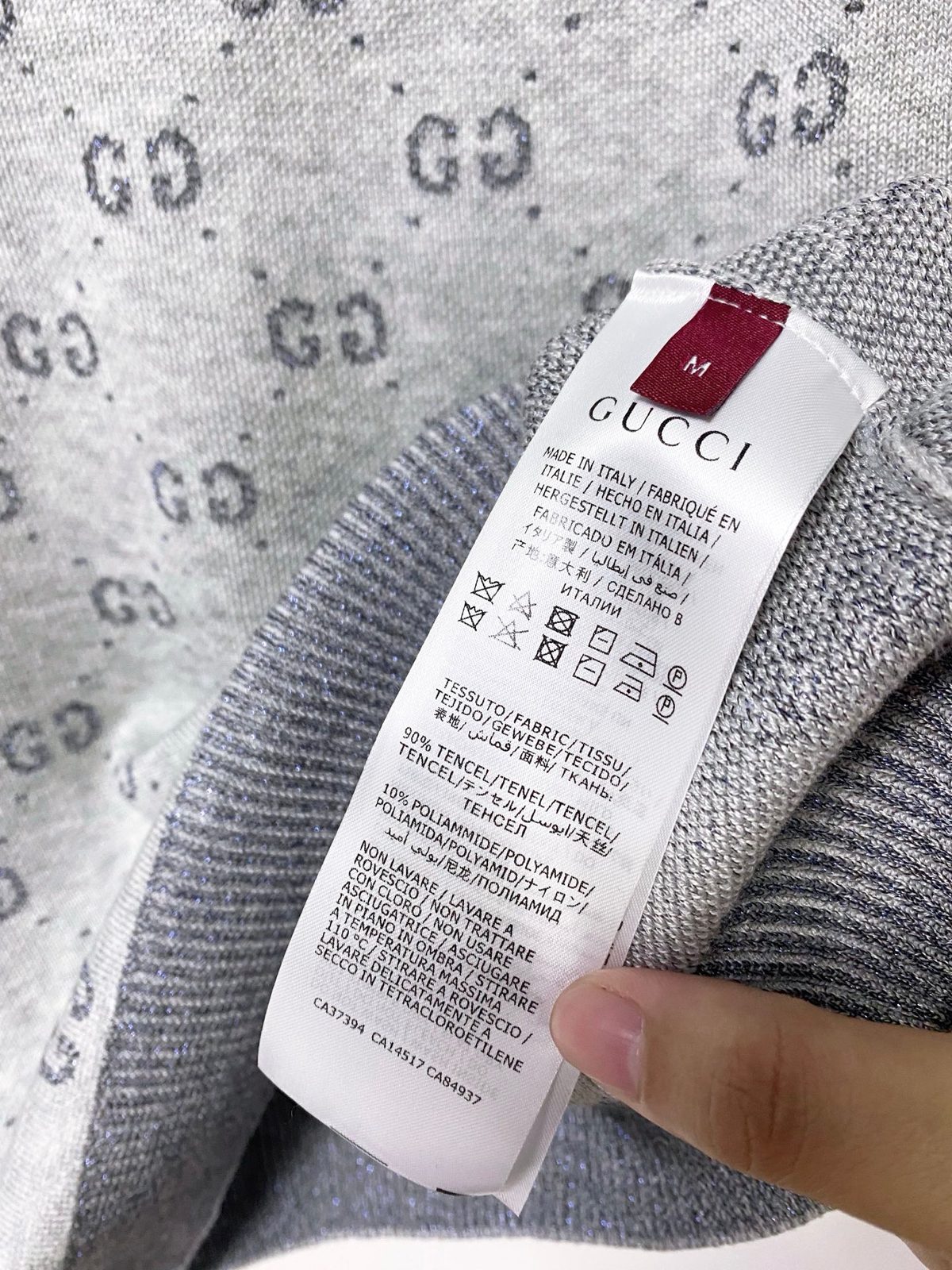 Gucci GG Monogram Short-Sleeve Knit Shirt