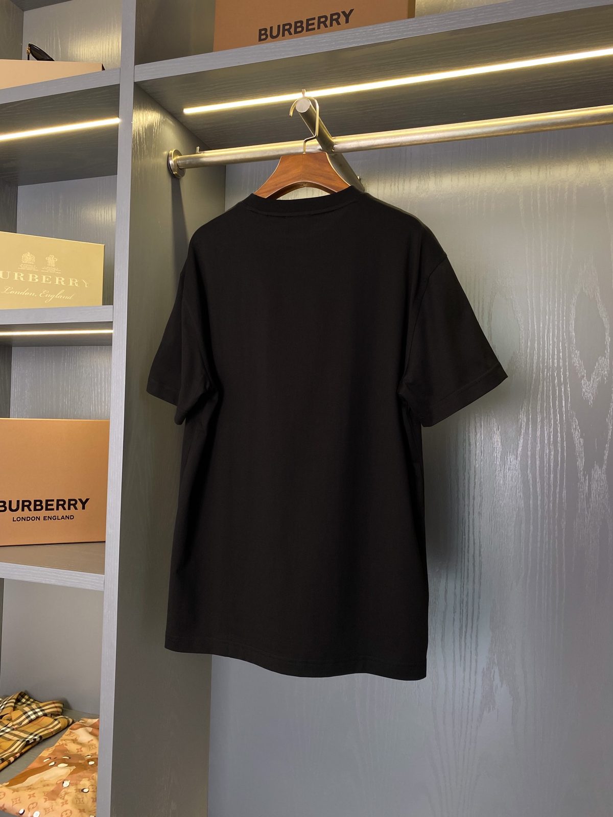 Burberry Embroidered Logo T-Shirt Black