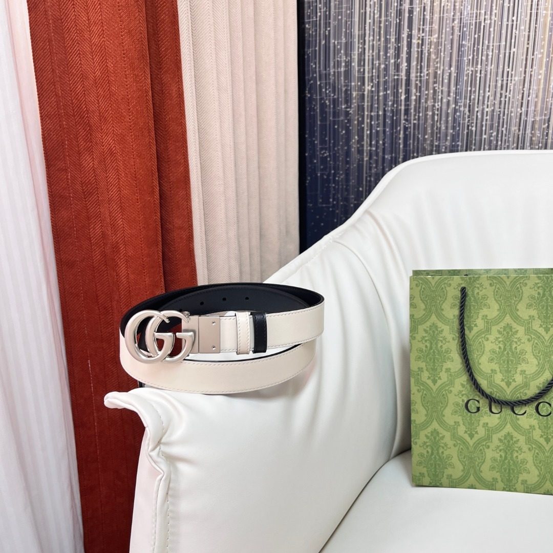 Gucci GG Marmont Leather Belt