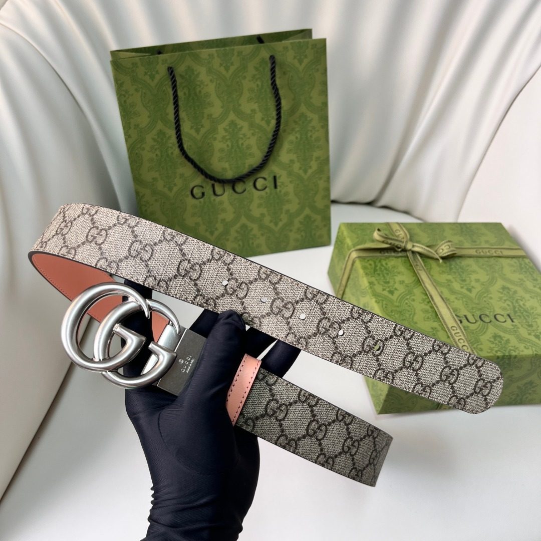 Gucci GG Supreme Belt with Double G Buckle