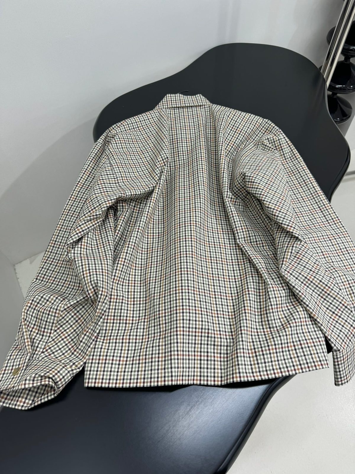 Balenciaga Gingham Check Button-Up Shirt