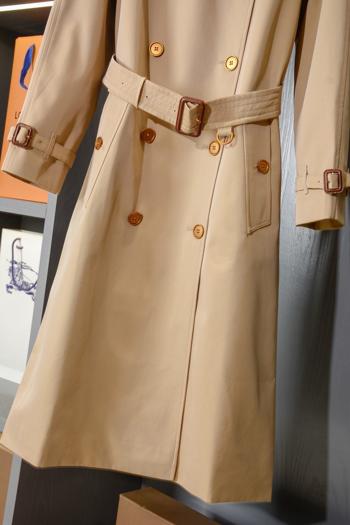 Burberry Double-Breasted Belted Trench Coat