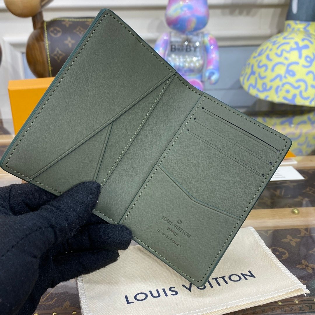 Louis Vuitton Leather Card Holder Wallet