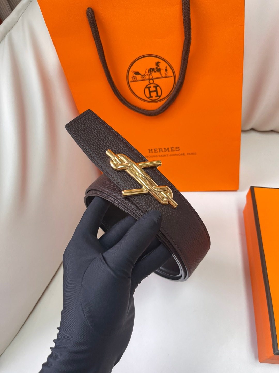 Hermès Constance Leather Belt