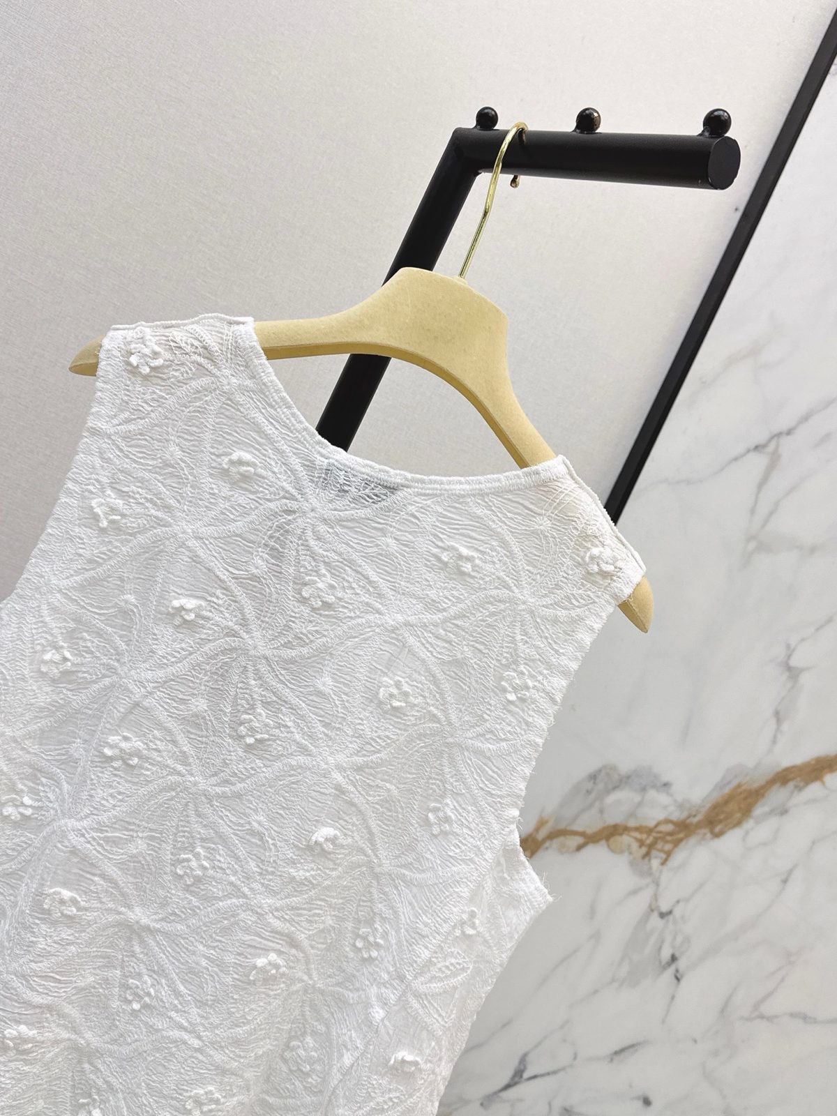 Miu Miu White Lace Tank Top