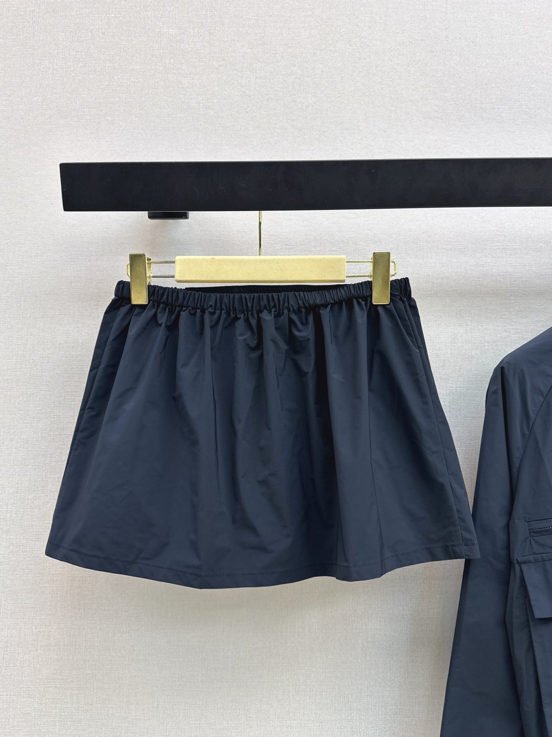 Miu Miu Navy Nylon Cargo Pants