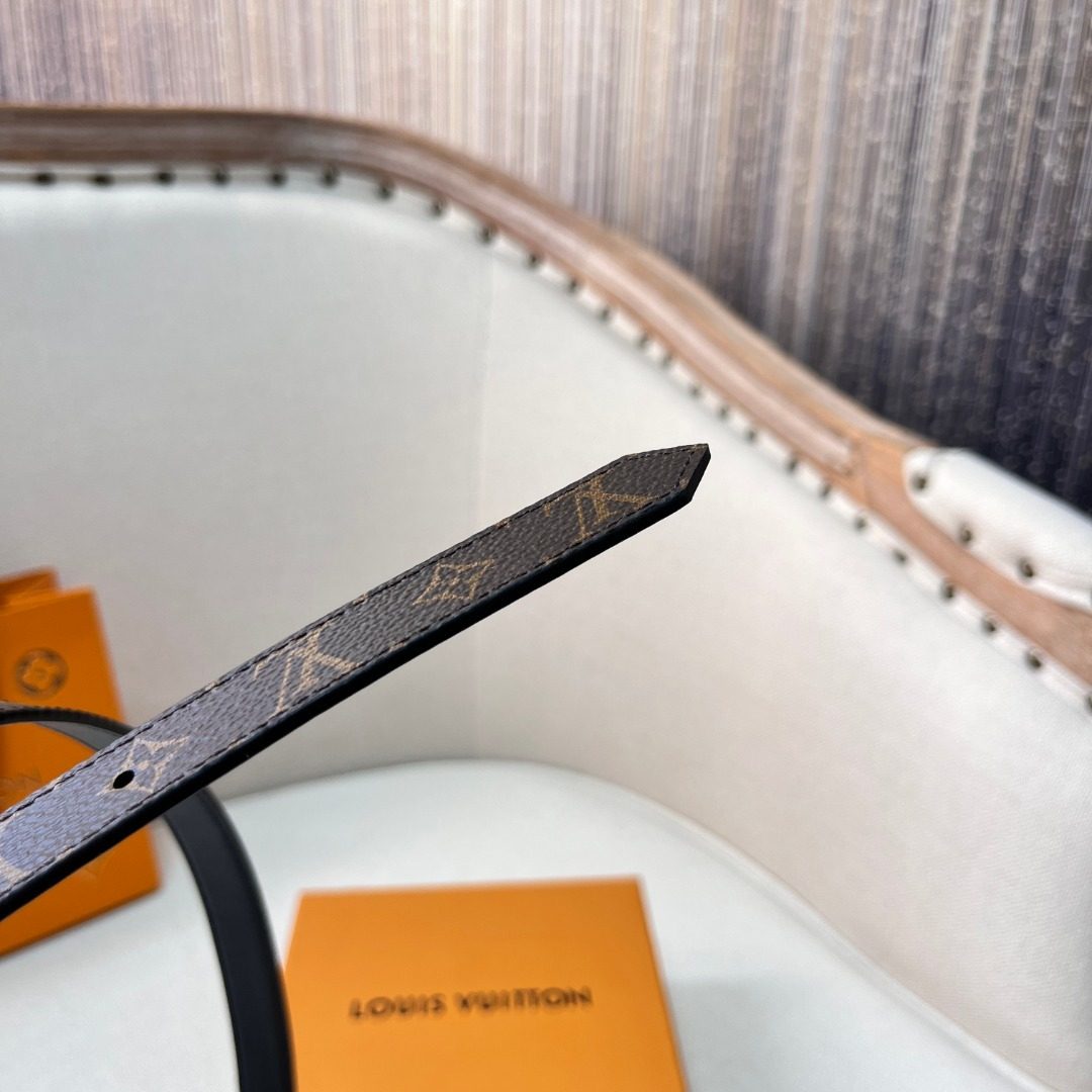 Louis Vuitton Monogram Canvas Leather Belt