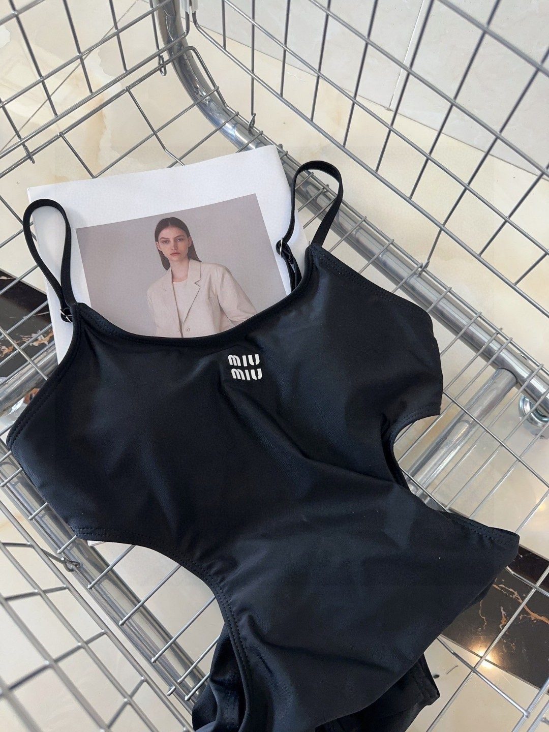 Miu Miu Black One-Piece Swimsuit