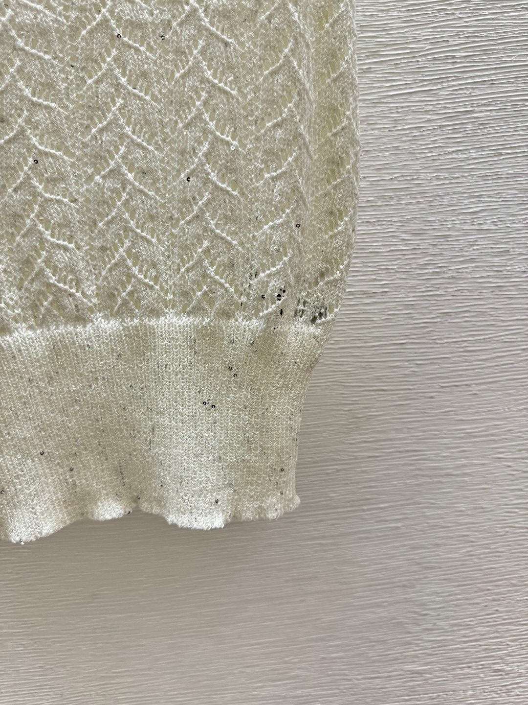 Miu Miu Cable Knit Wool Crewneck Sweater