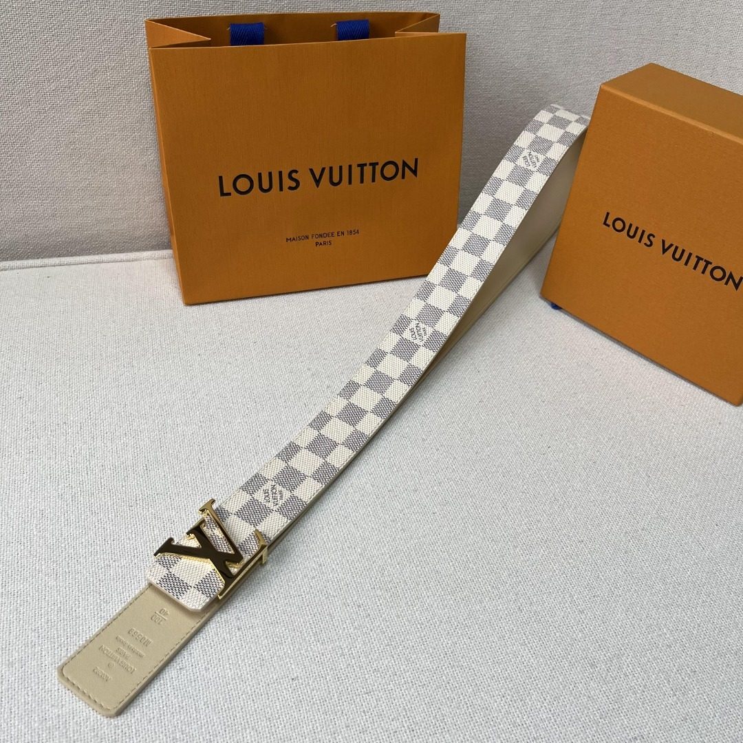 Louis Vuitton Damier Azur Canvas Belt