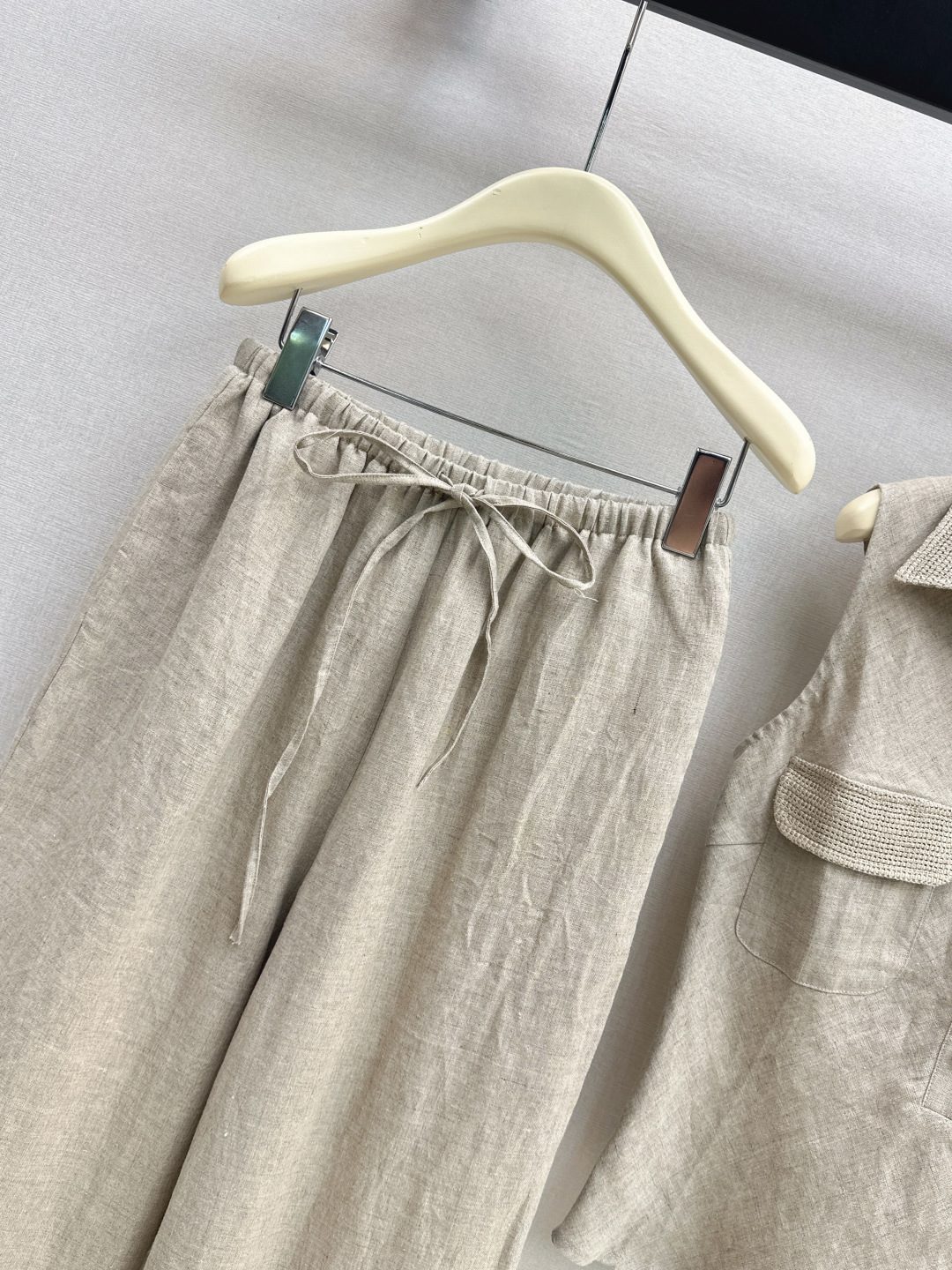 Linen Utility Shirt and Pants Set