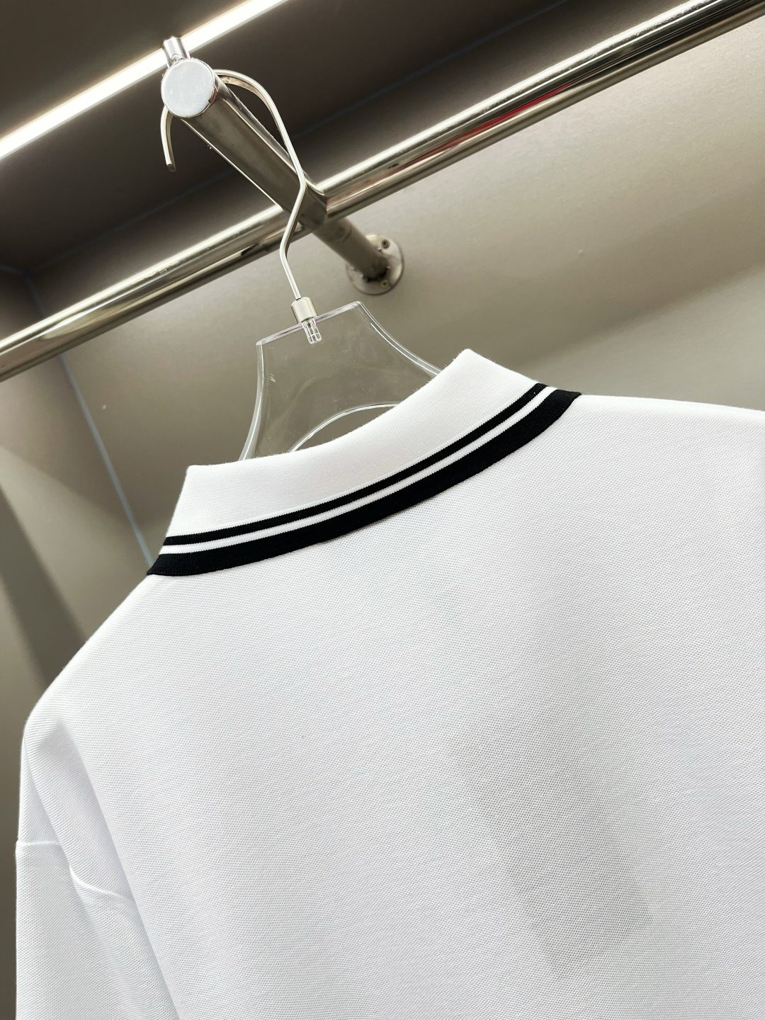 Burberry Striped Collar Polo T-Shirt