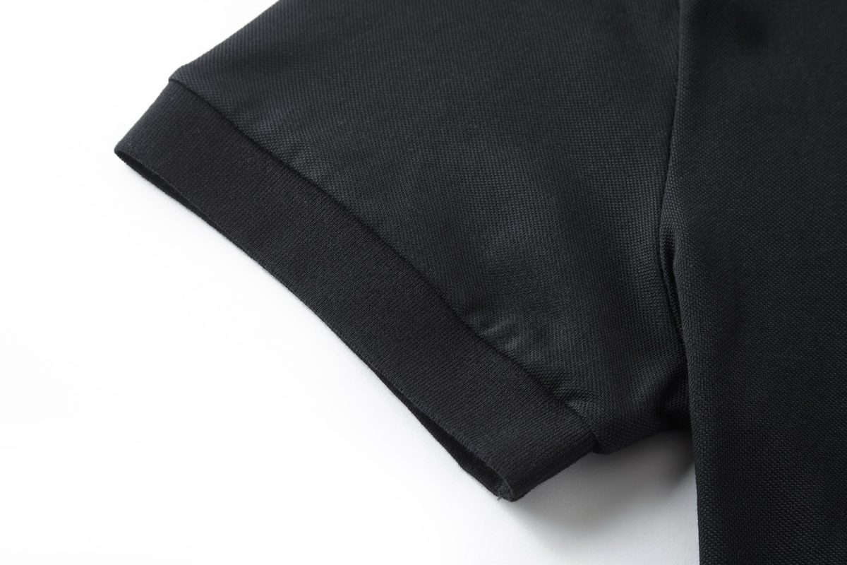 Prada Steel Logo Collar Polo Shirt
