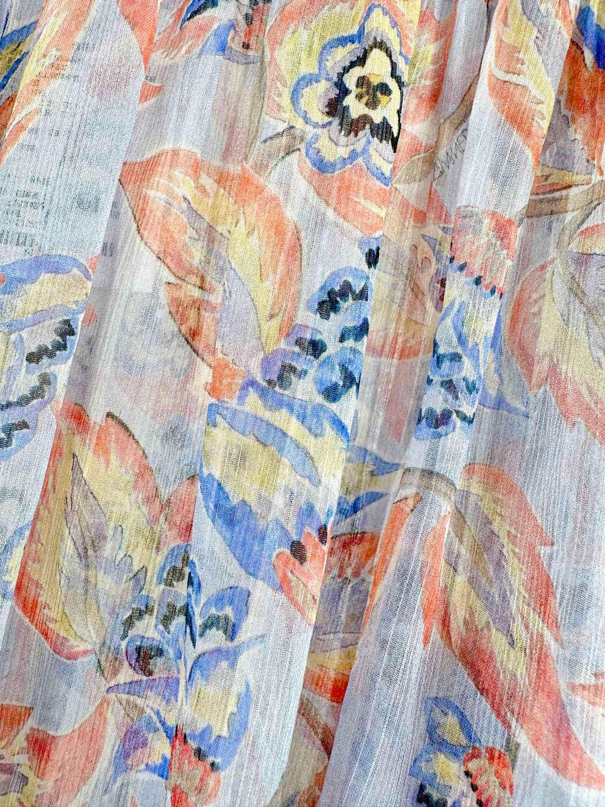 Floral Print Lightweight Shirt Dress