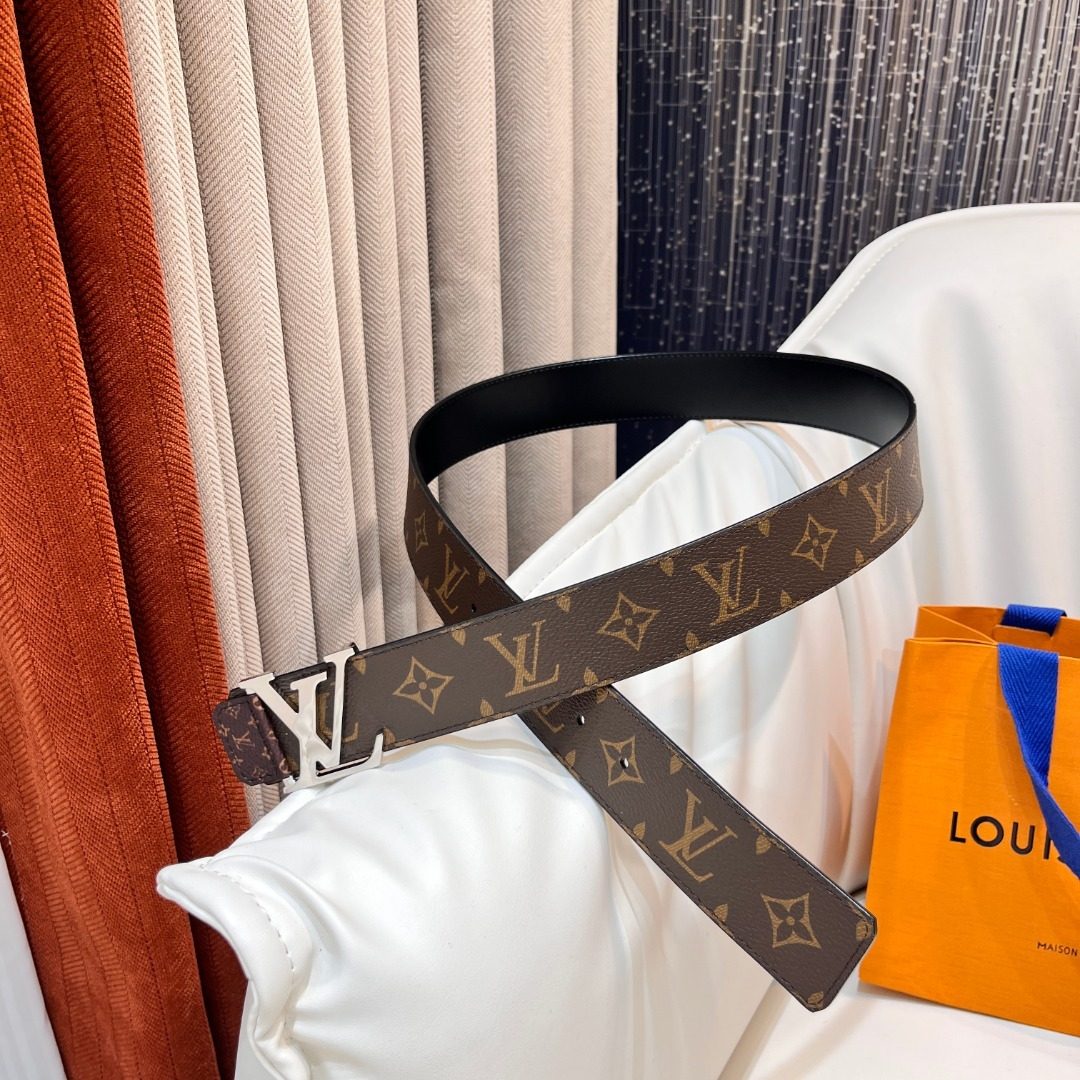Louis Vuitton Monogram Canvas Leather Belt