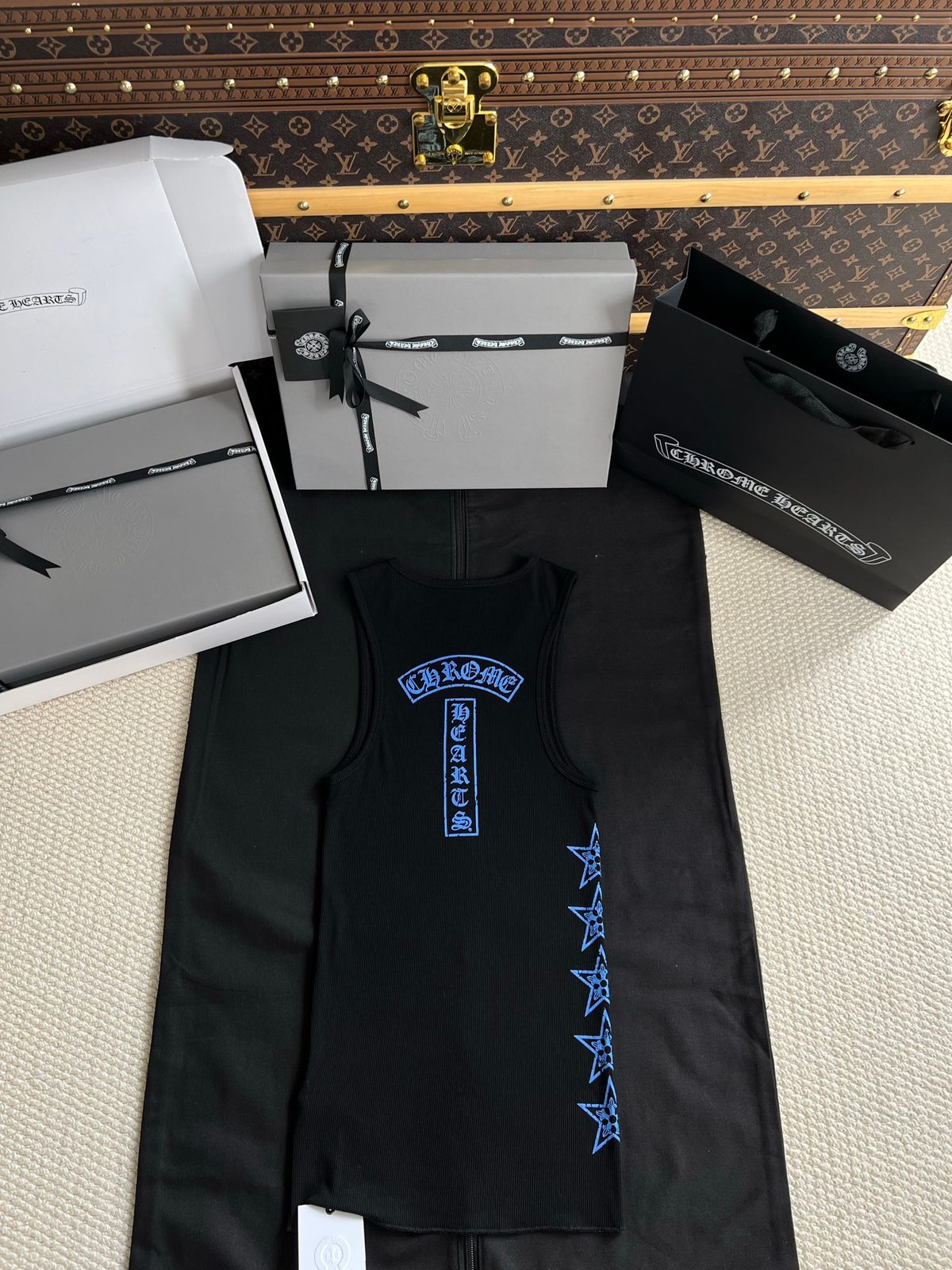 Chrome Hearts Cross Embroidered Tank Top
