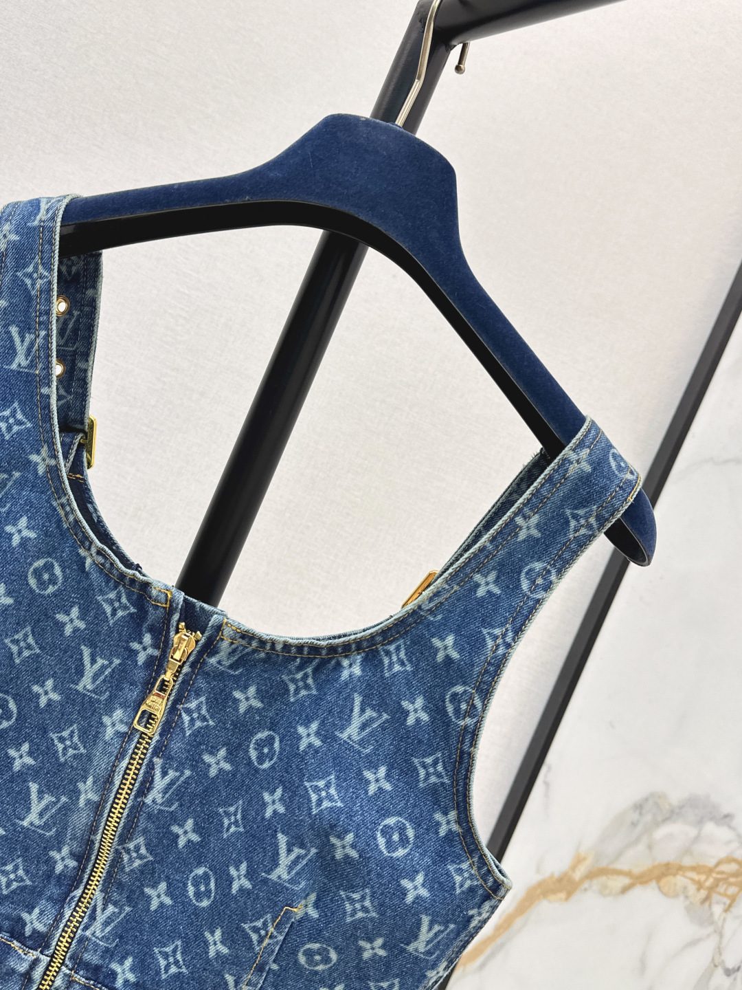 Louis Vuitton Monogram Denim Crop Top