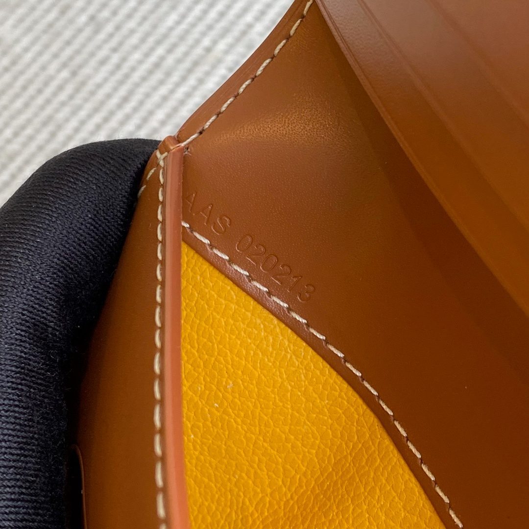 Goyard Paris Leather Card Holder Wallet