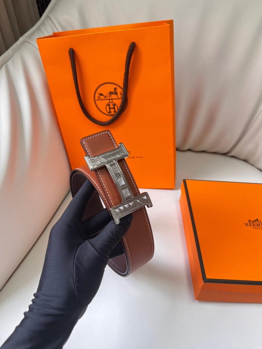 Hermès Reversible Leather Belt