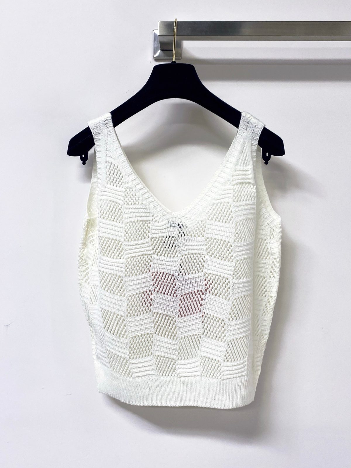 Miu Miu Knit V-Neck Tank Top