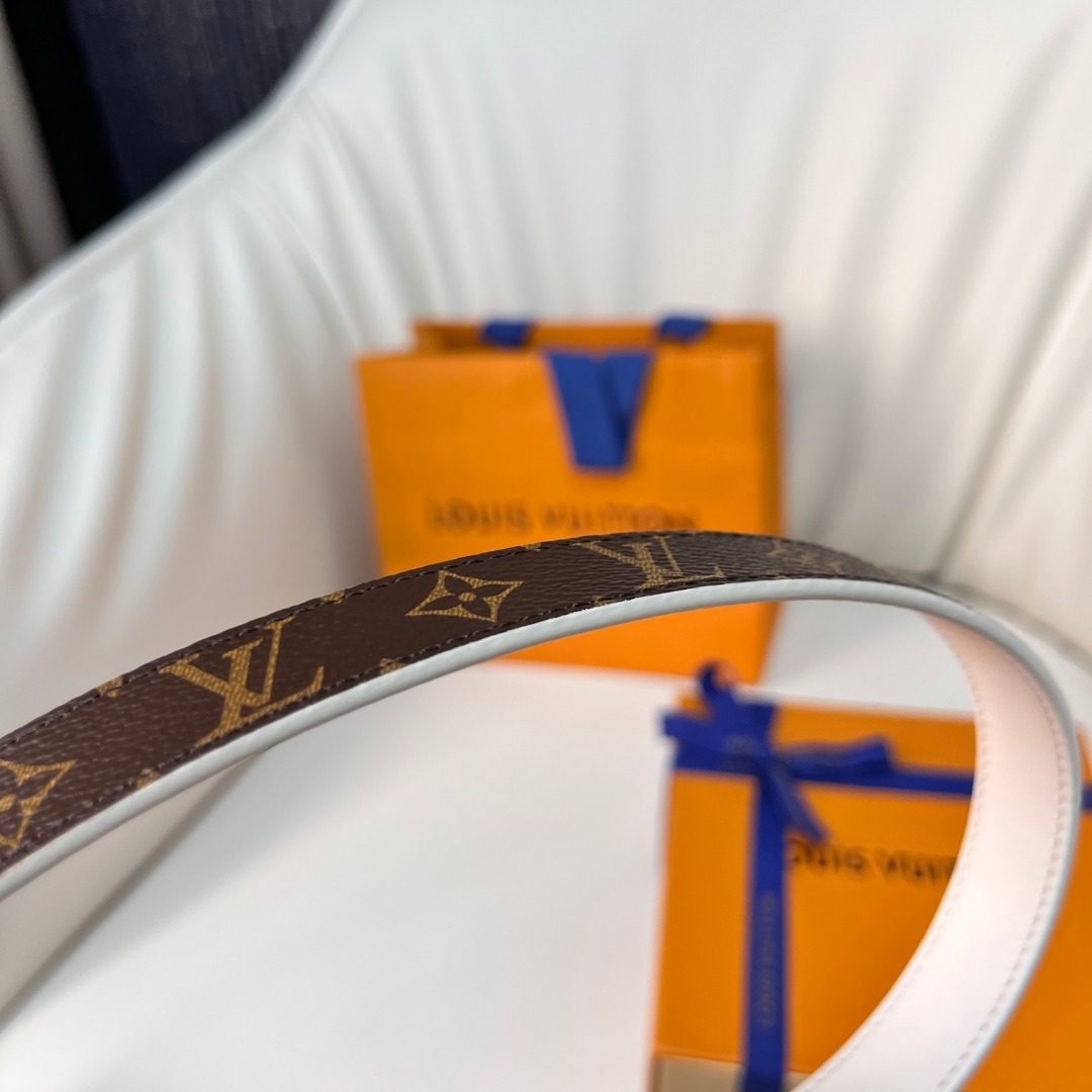 Louis Vuitton Monogram Canvas Leather Belt