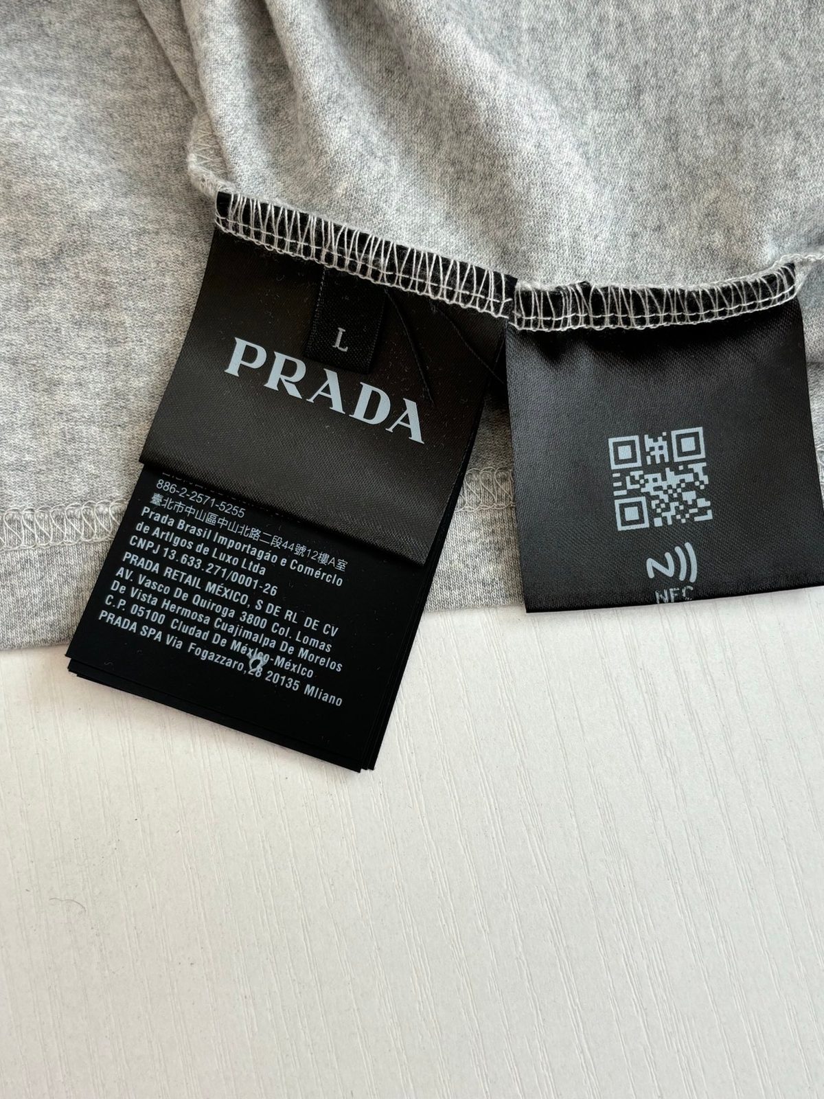 Prada Small Triangle Logo T-Shirt