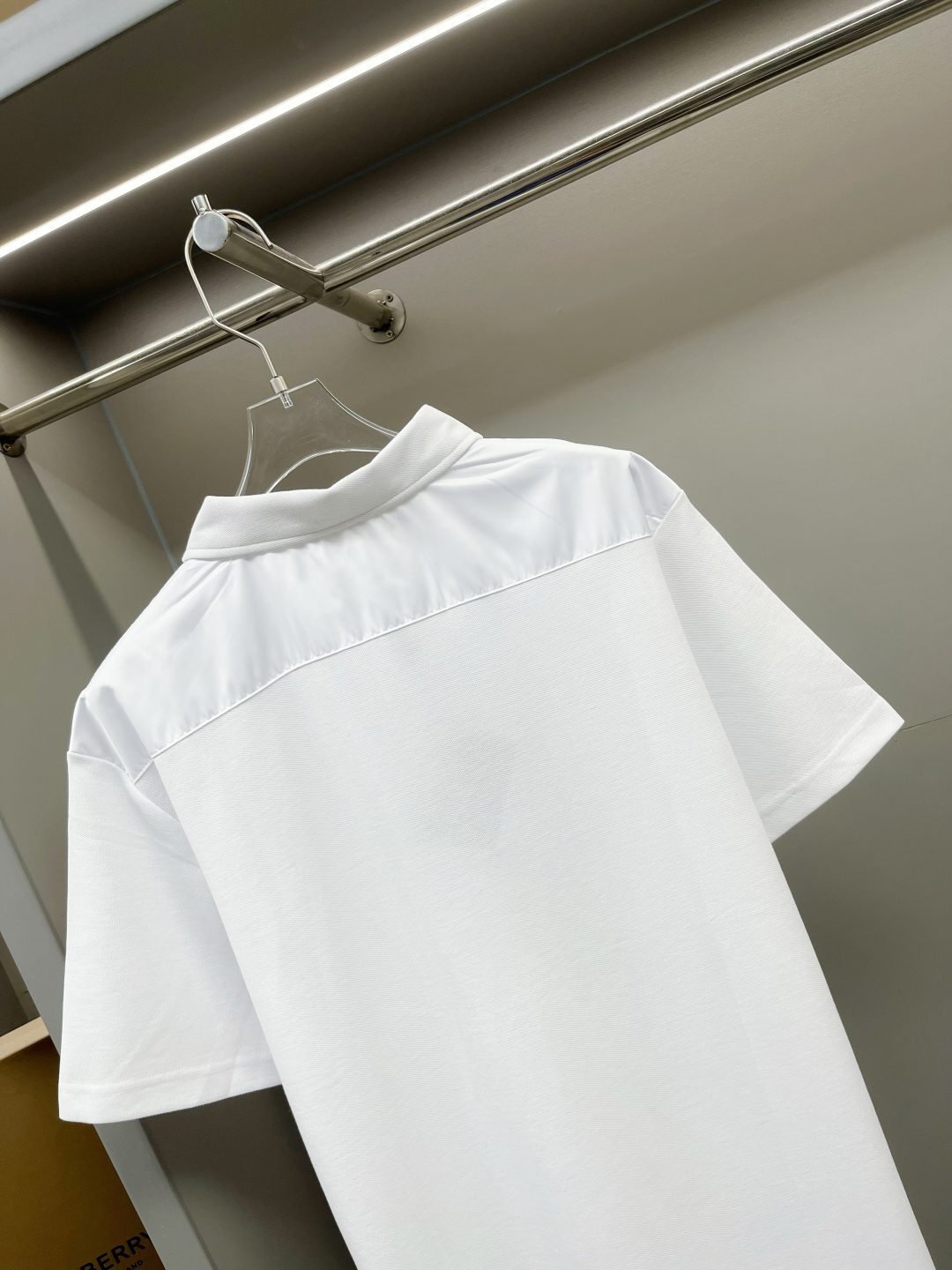 Burberry White Cotton Polo Shirt