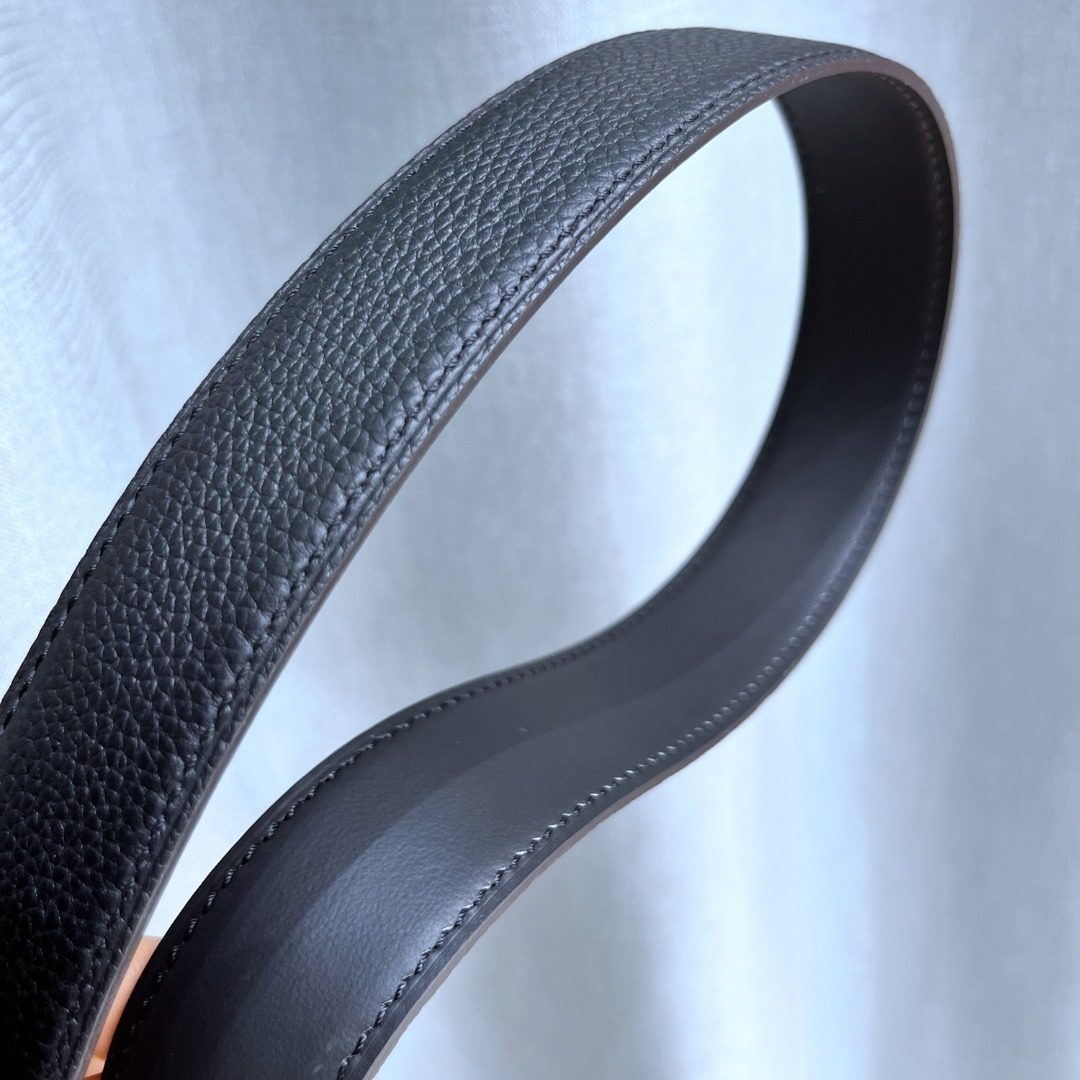 Hermès H Buckle Leather Belt