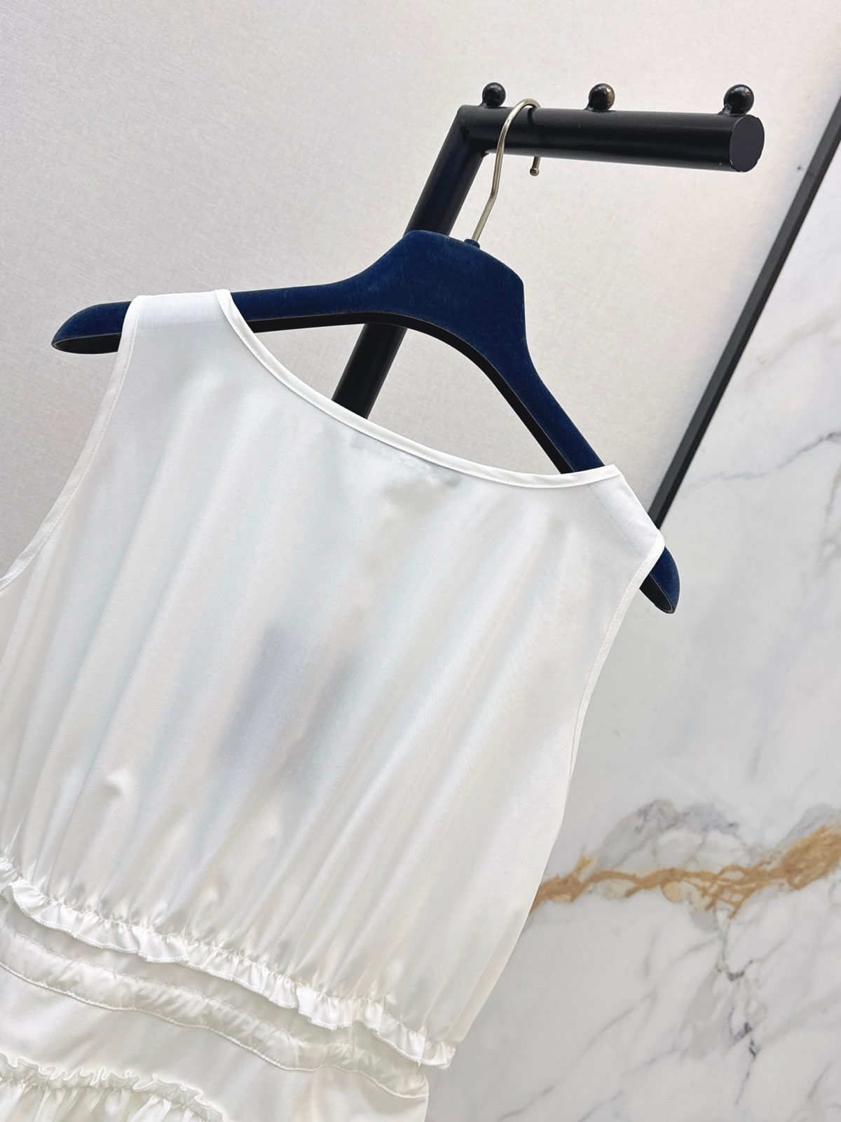 Louis Vuitton Sleeveless Mini Dress White