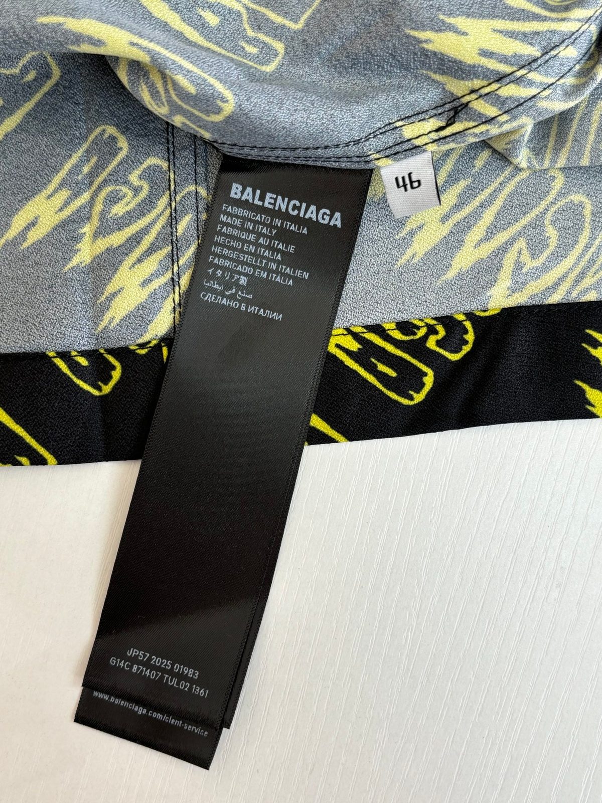 Balenciaga Logo Print Oversized Shirt