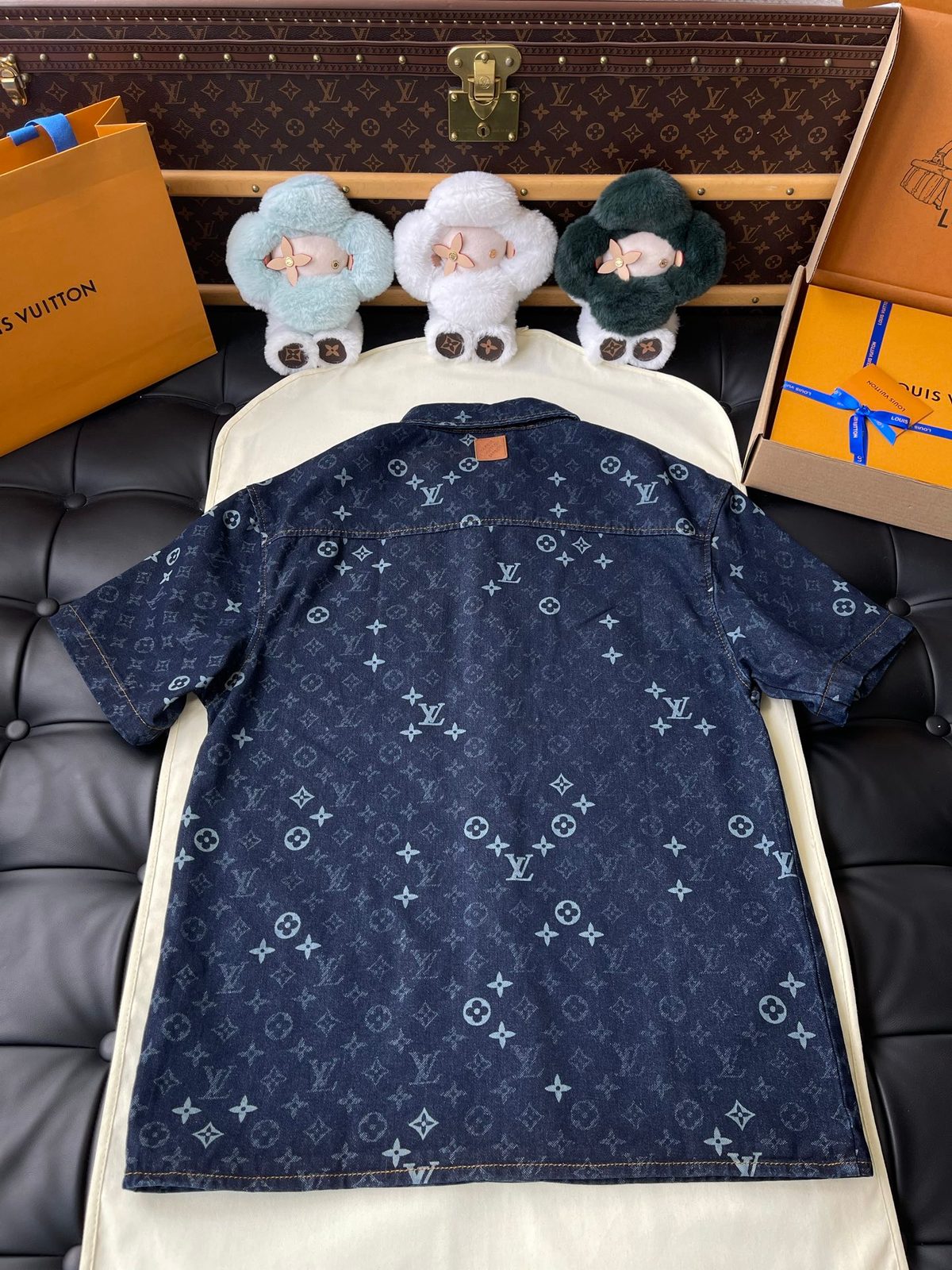 Louis Vuitton Monogram Denim Shirt Dress