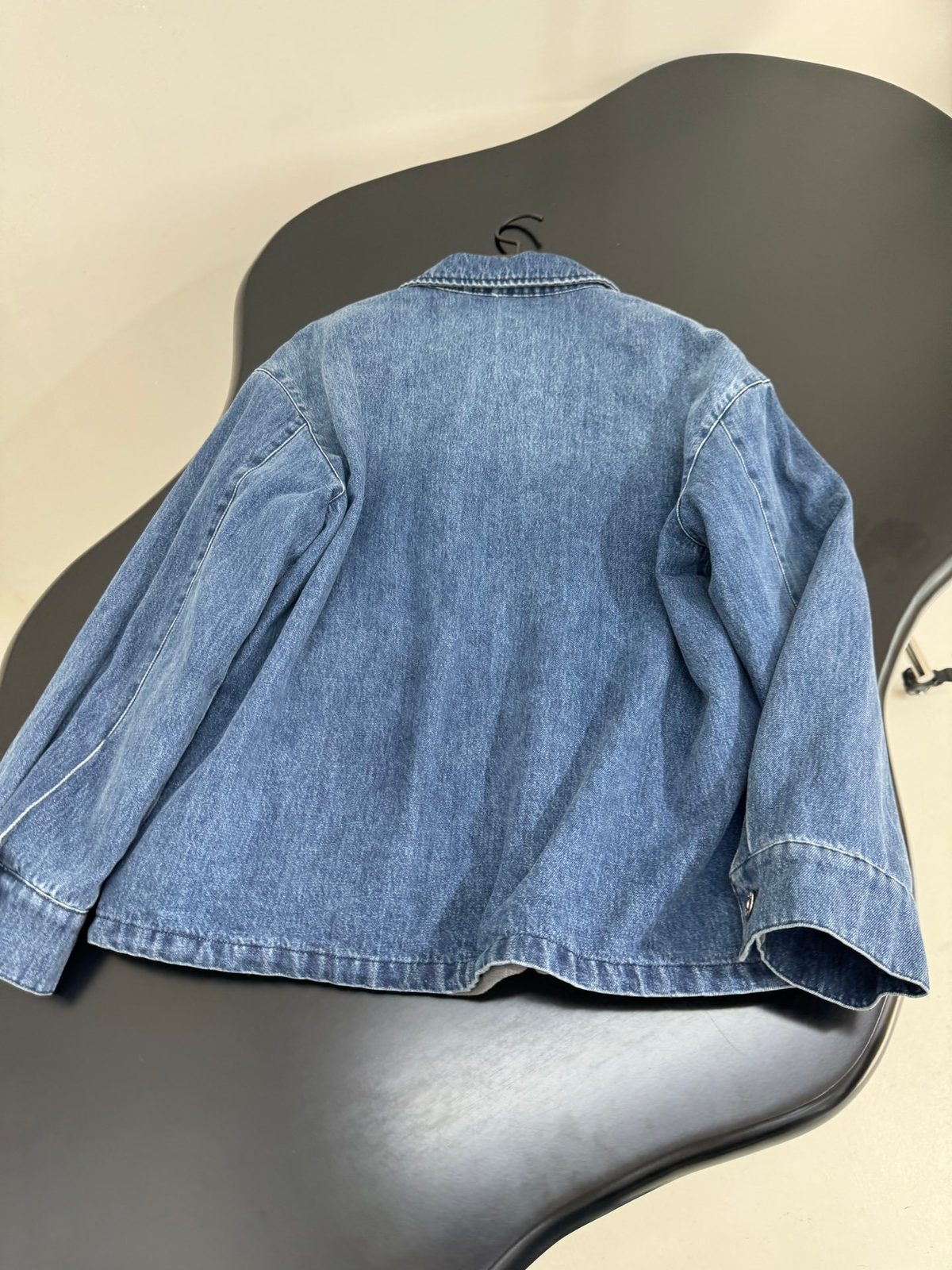 Miu Miu Denim Zip-Up Shirt Jacket
