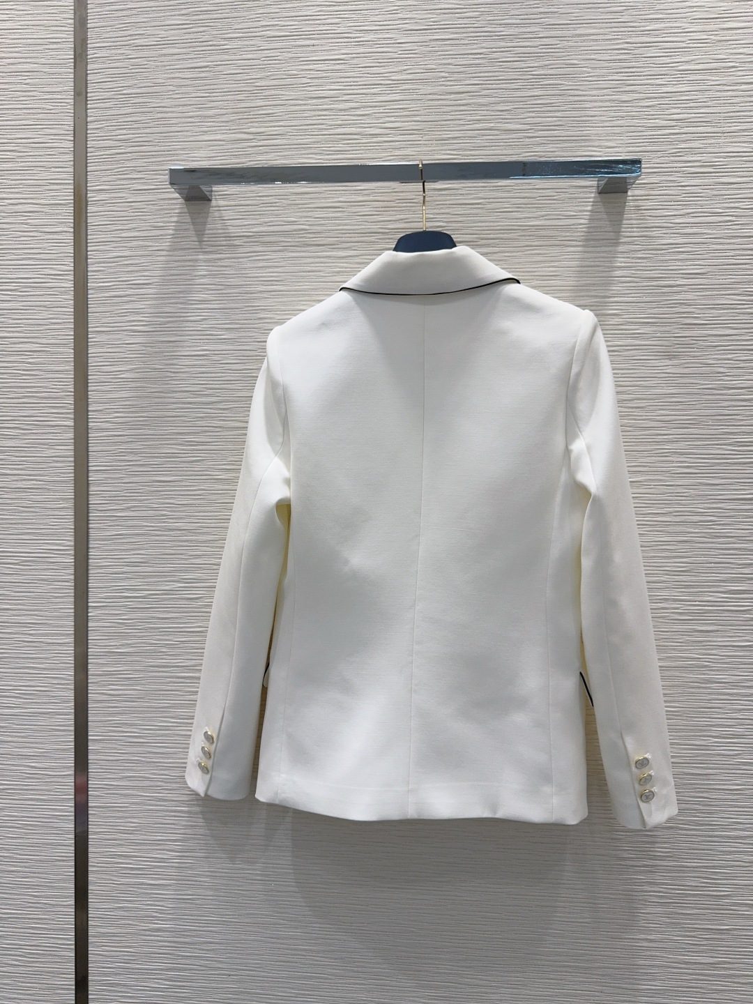 Louis Vuitton White Wool Blazer Jacket