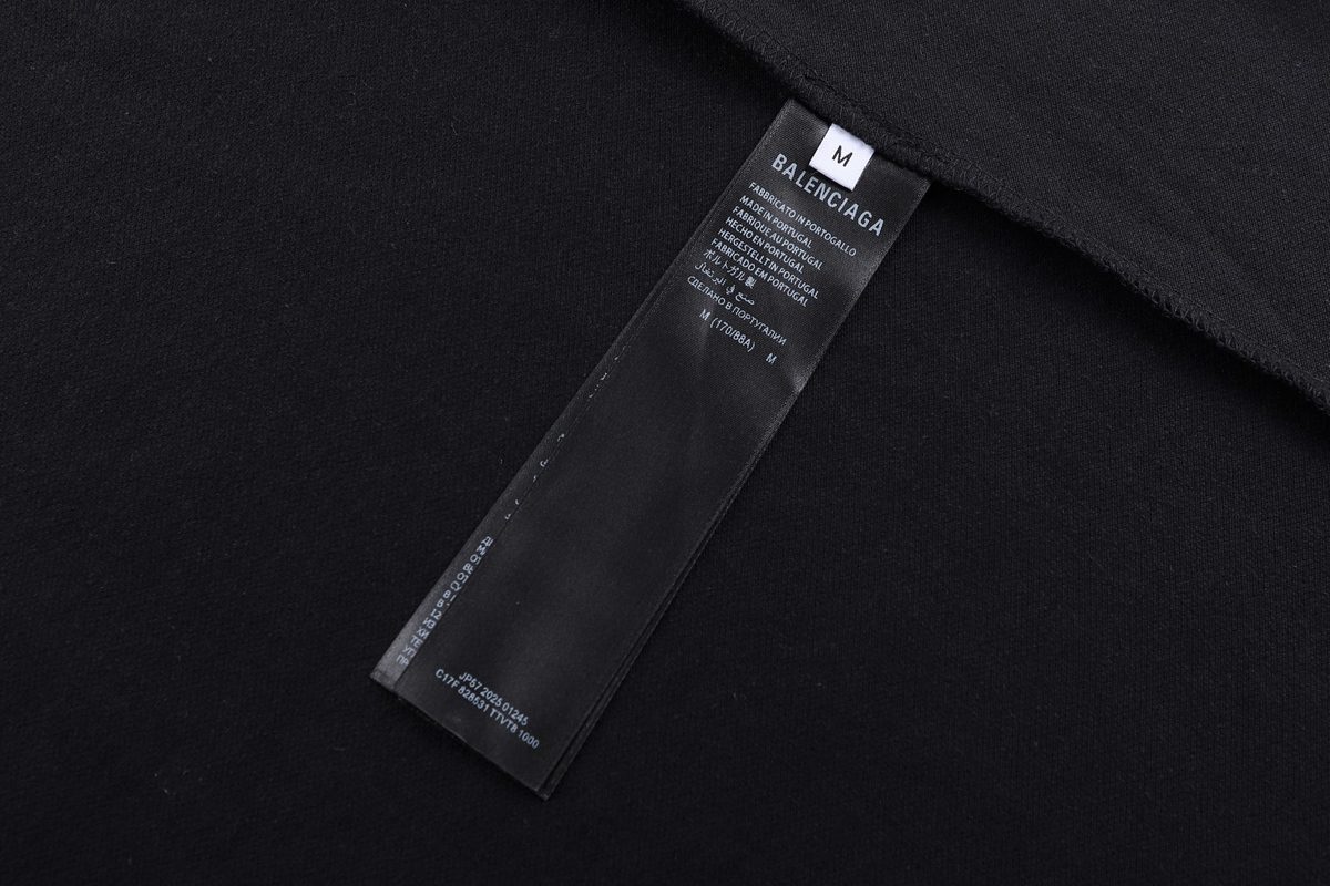 Balenciaga Collar Cotton Pique Polo Shirt