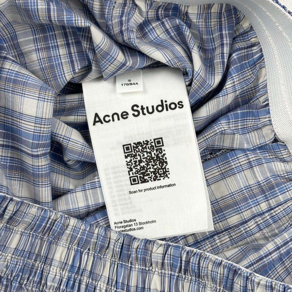 Acne Studios Plaid Boxer Shorts