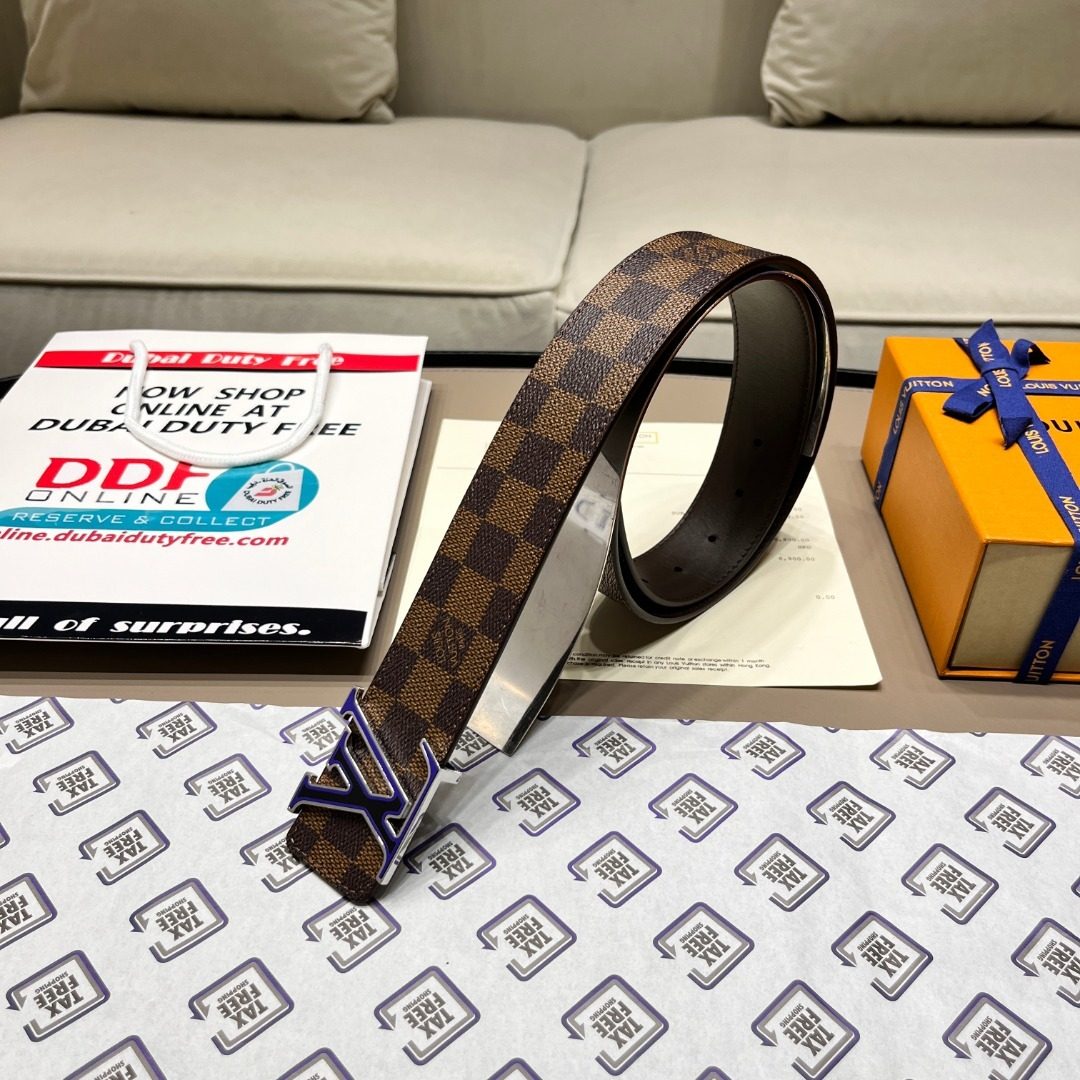 Louis Vuitton Damier Canvas Leather Belt