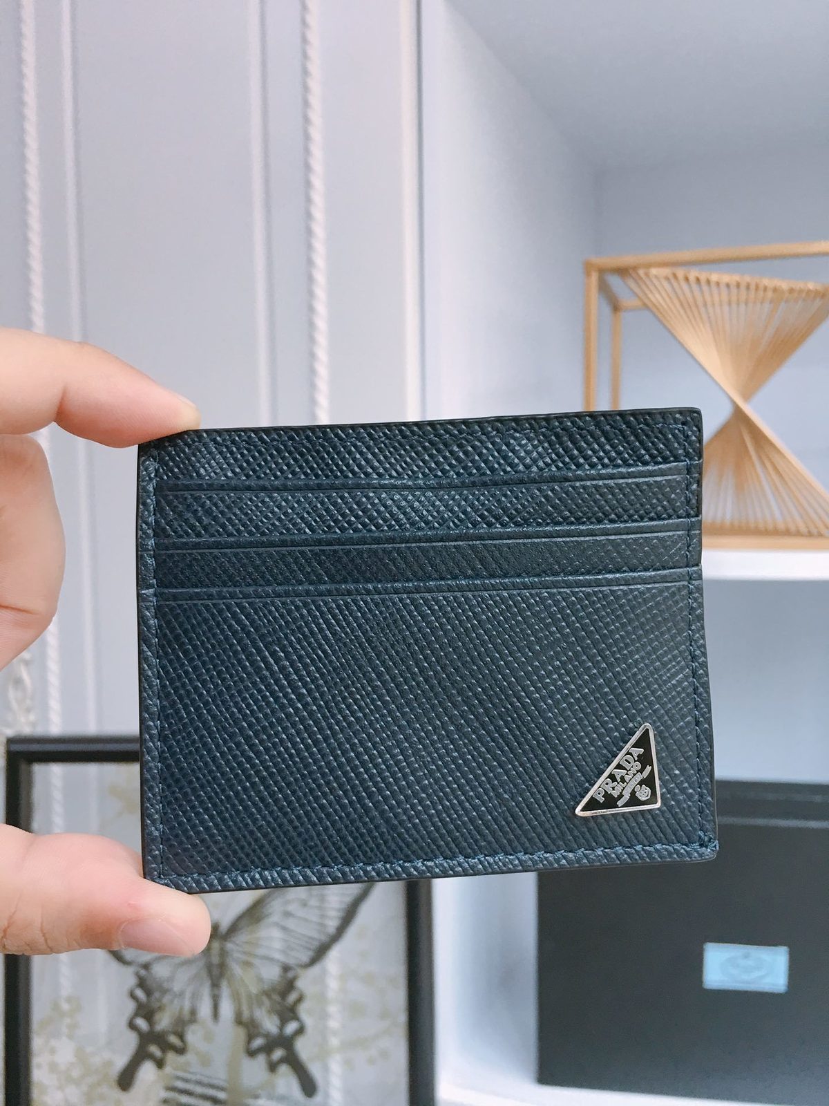 Prada Saffiano Leather Card Holder