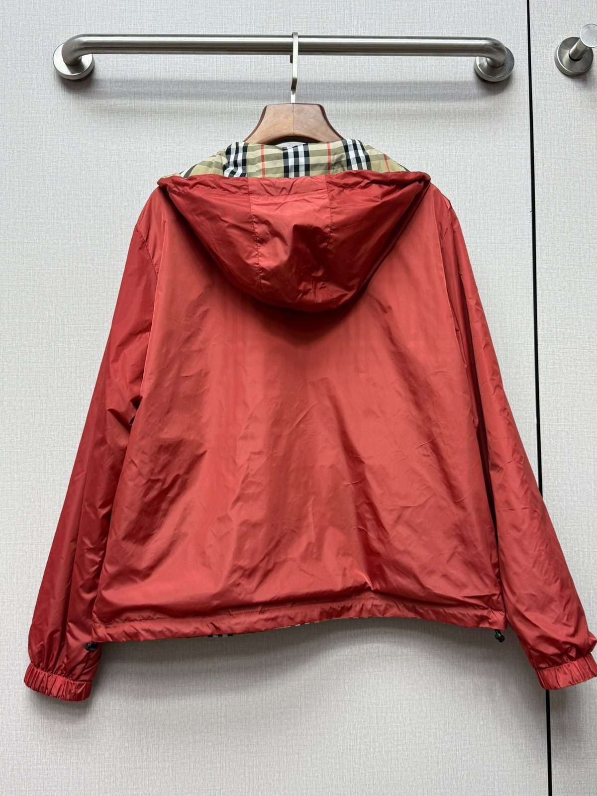 Burberry Reversible Hooded Windbreaker Jacket