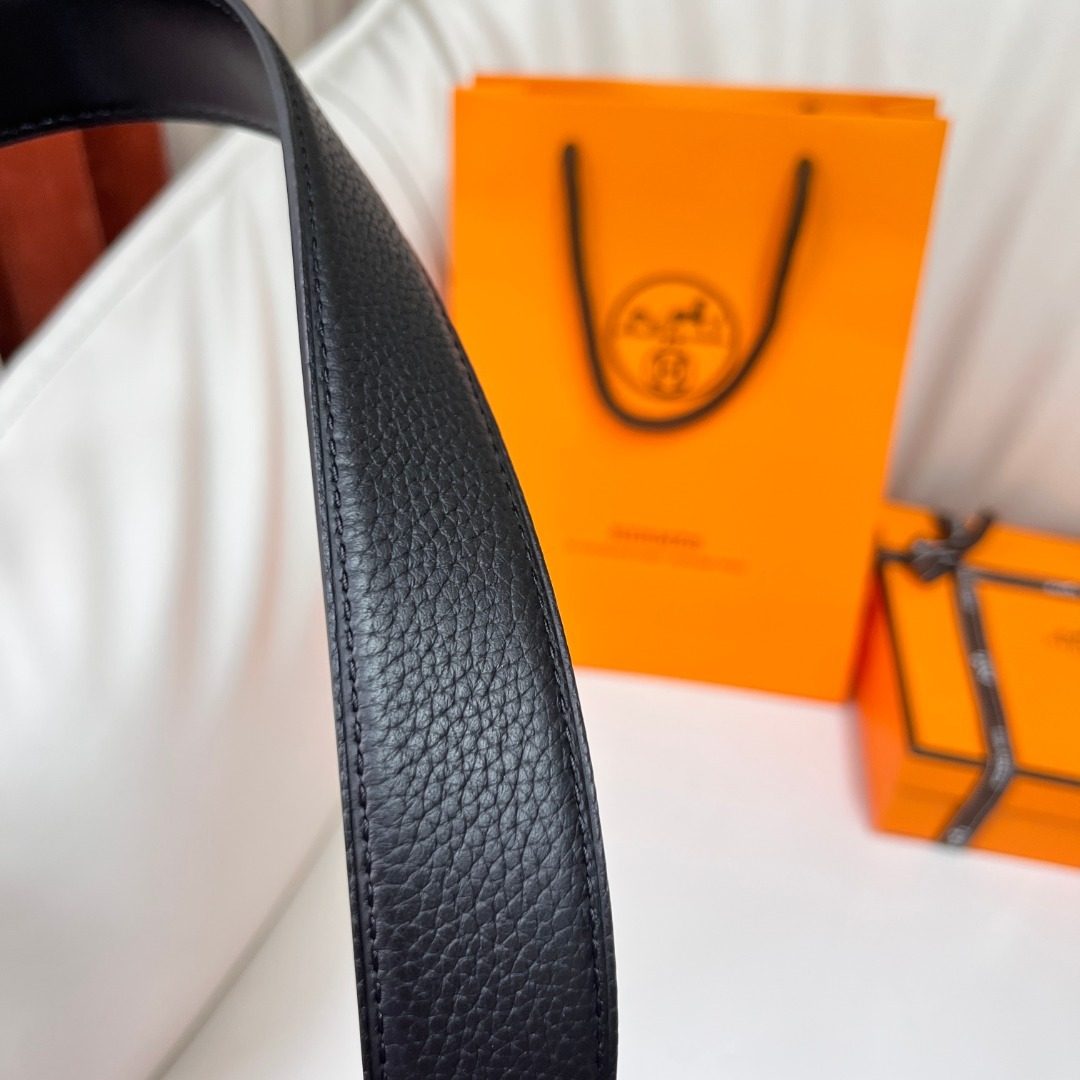 Hermès Constance Gold Buckle Leather Belt