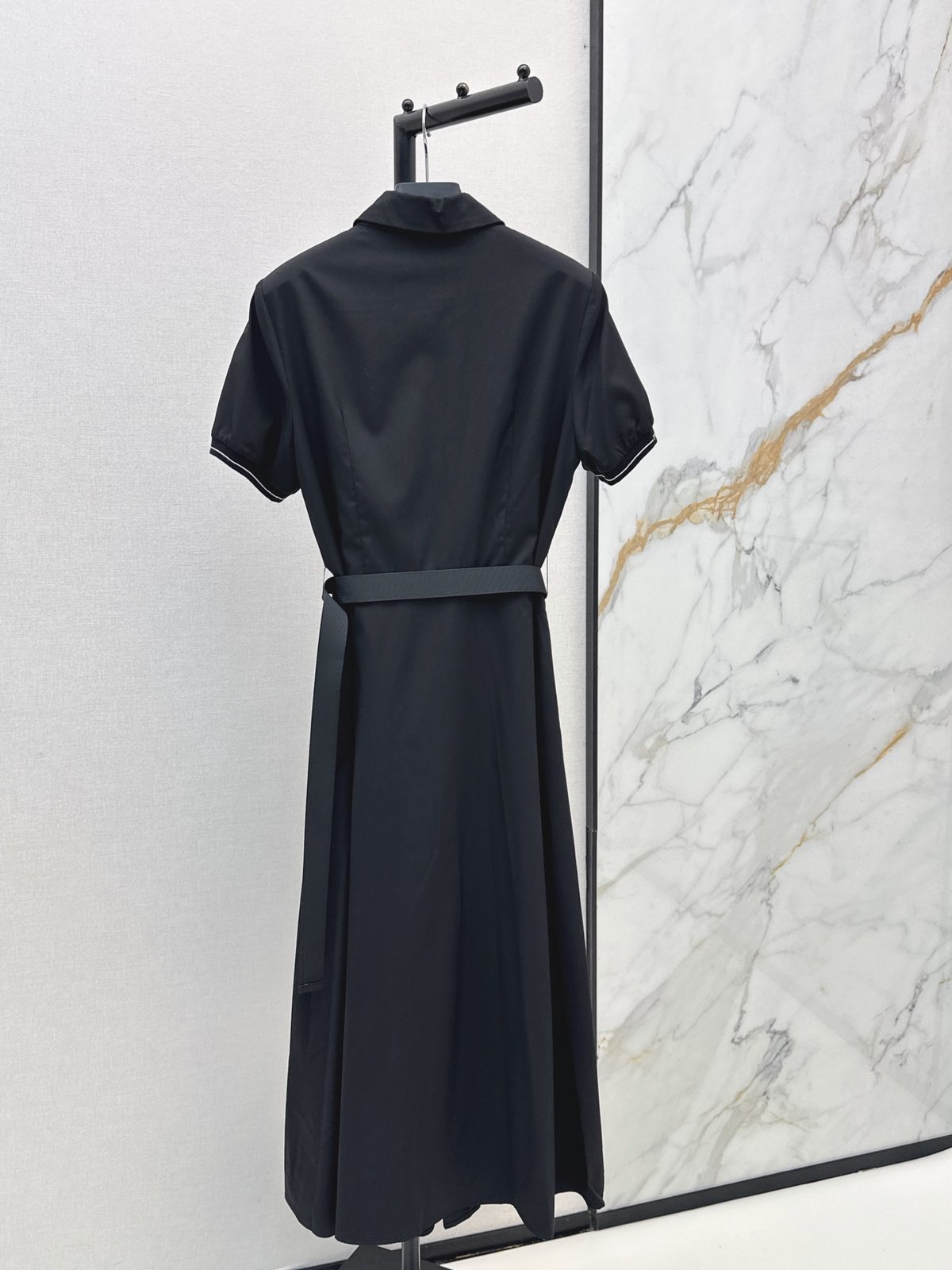 Prada Nylon Shirt Dress with Belt