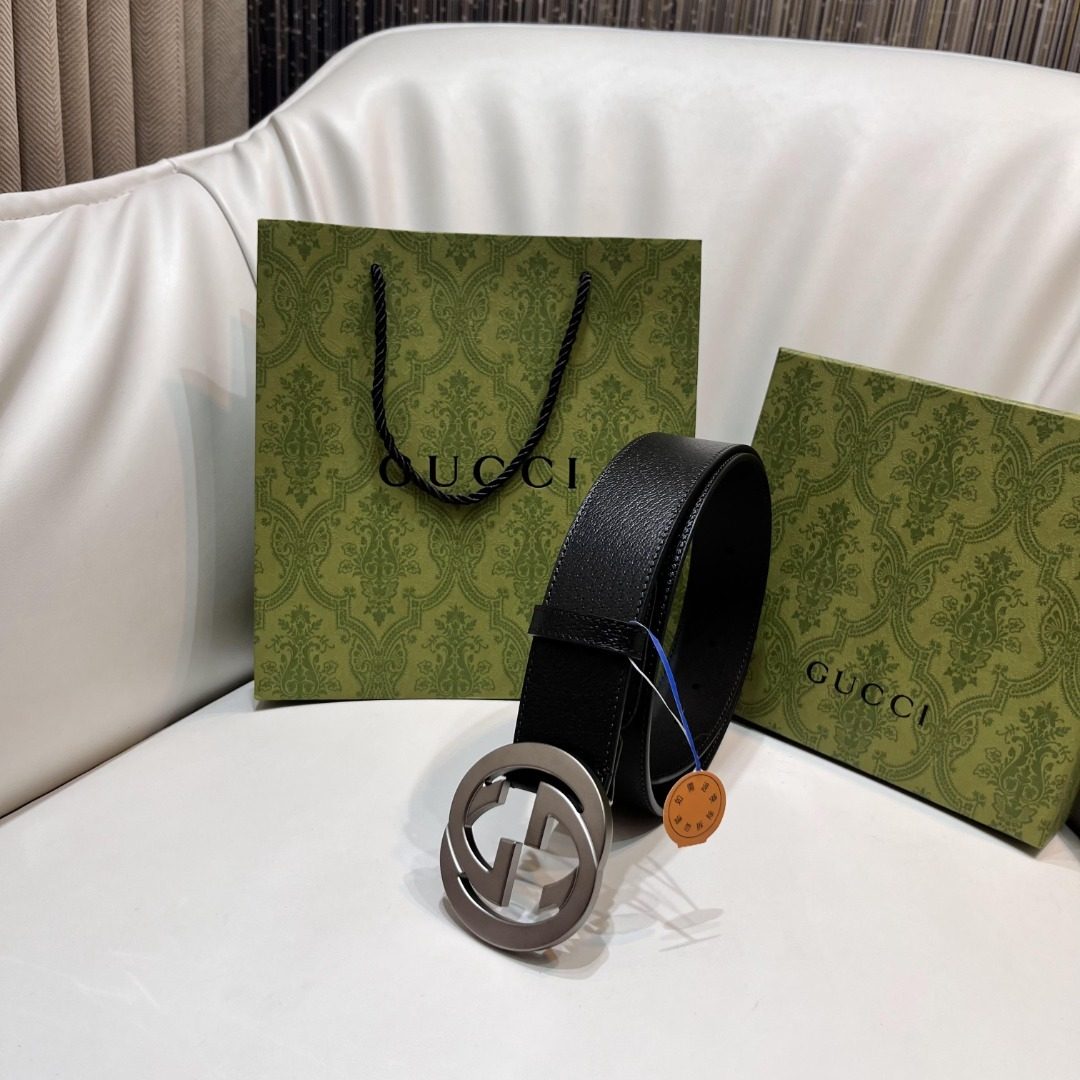 Gucci GG Marmont Leather Belt Black