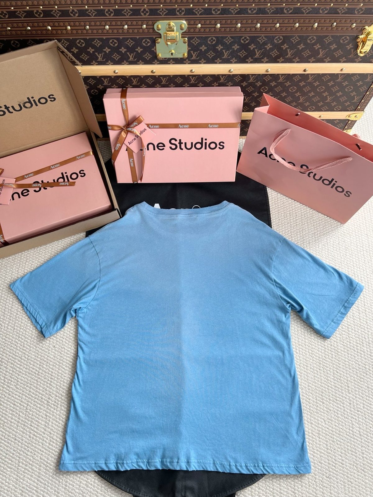 Acne Studios Light Blue Crewneck T-Shirt