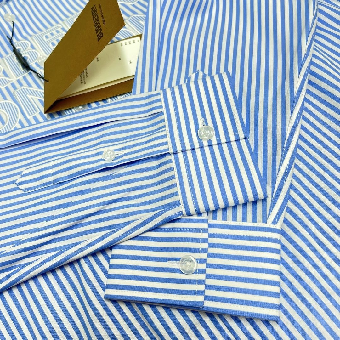 Burberry Striped Cotton Oxford Shirt